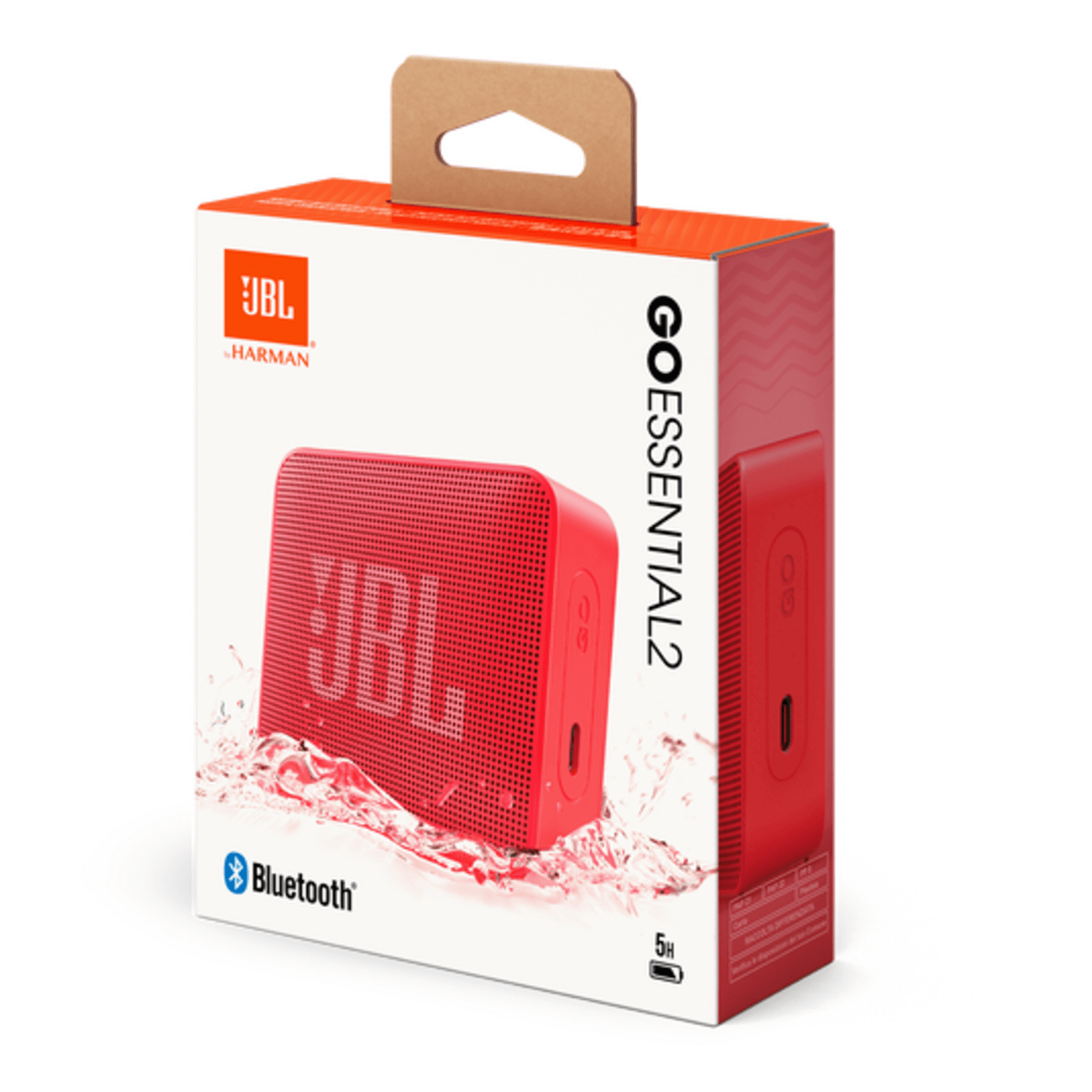 Parlante JBL Go Essential 2 Portatil Bluetooth IP67 5H Rojo
