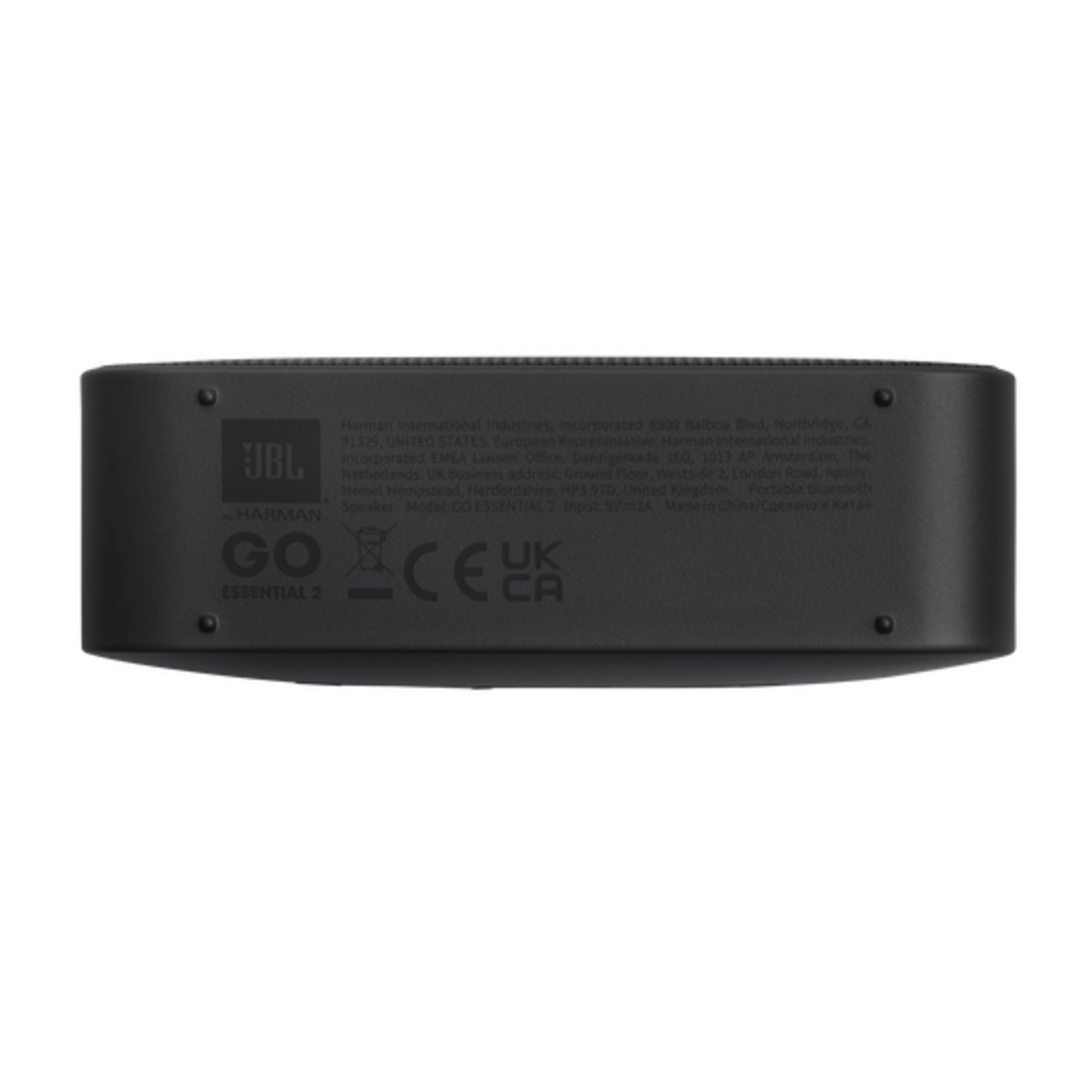 Parlante JBL Go Essential 2 Portatil Bluetooth IPX67 5H Neg