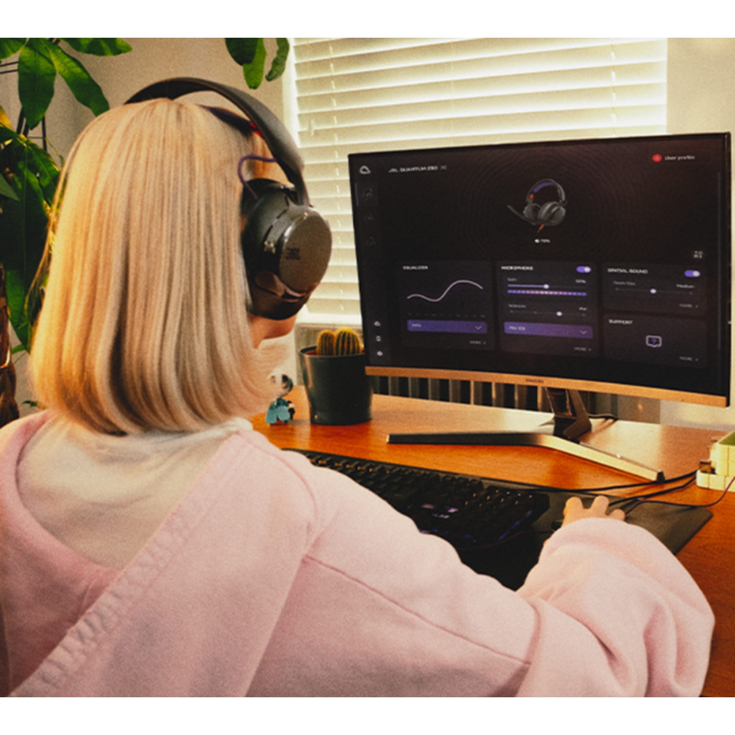 Audífonos JBL Quantum 250 Gamer Multiplataforma Negro