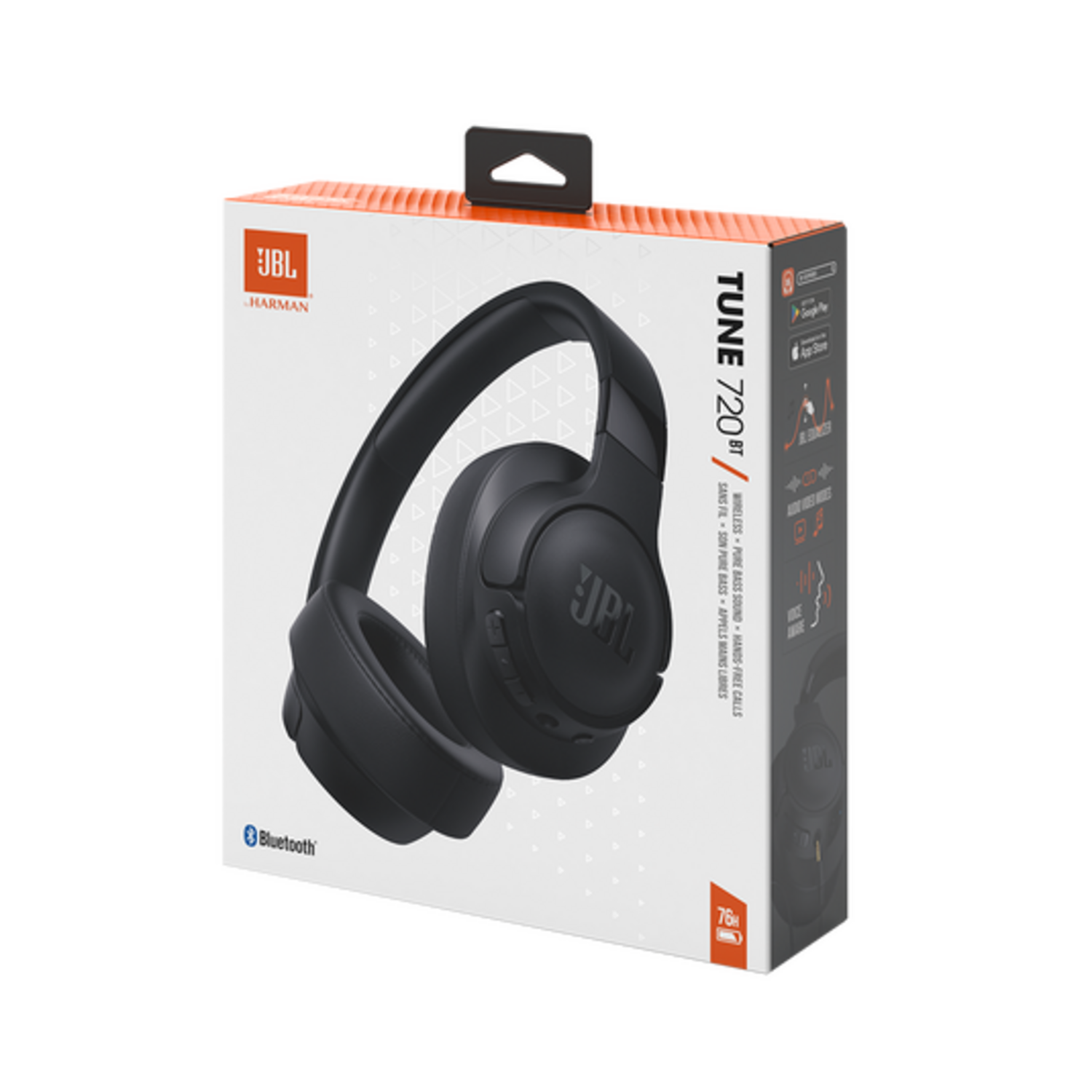 Audífonos JBL Tune 720 Bluetooth 70h Livianos Neg