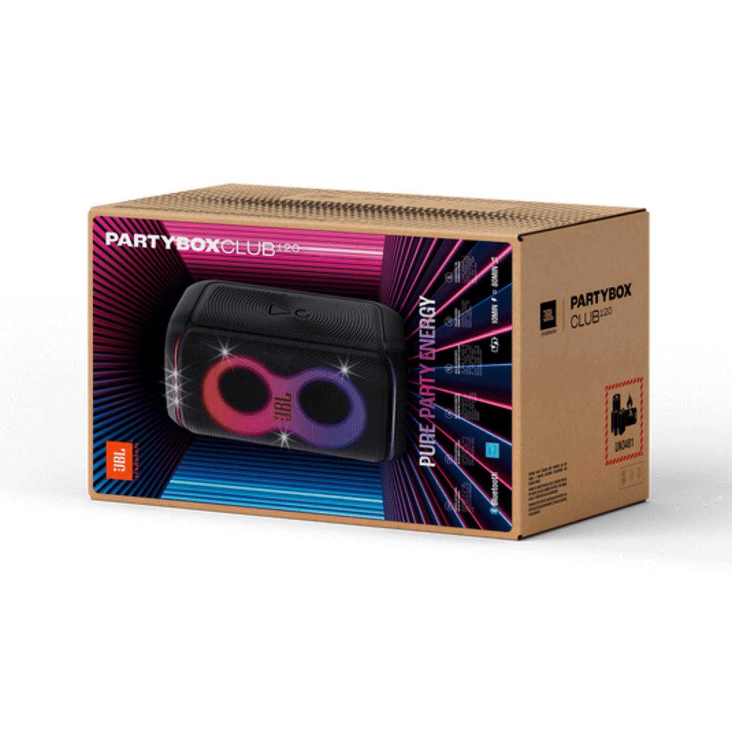 Parlante Torre JBL PartyBox Club 120 Batería 12H BT 5.3