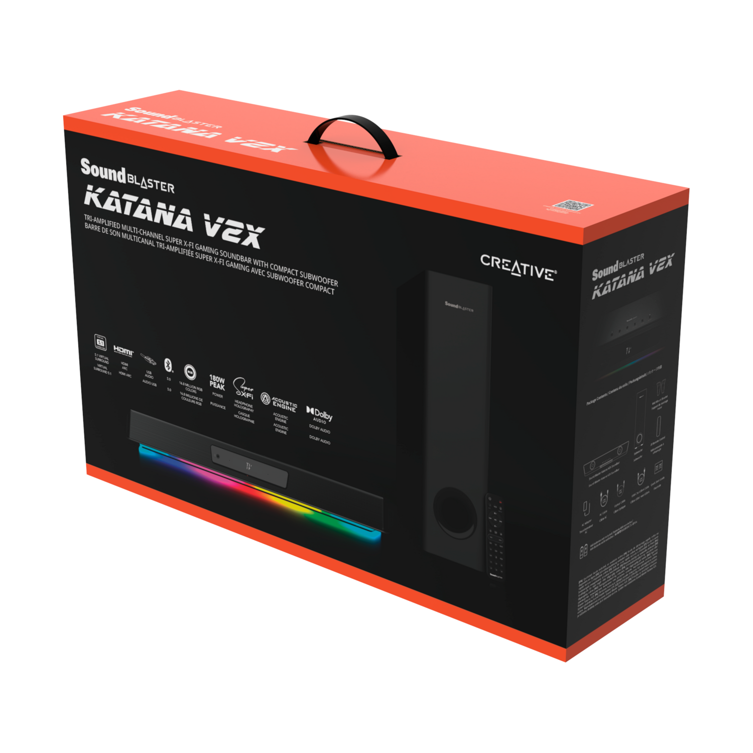 Barra de Sonido Creative Katana V2X RGB Super X-FI