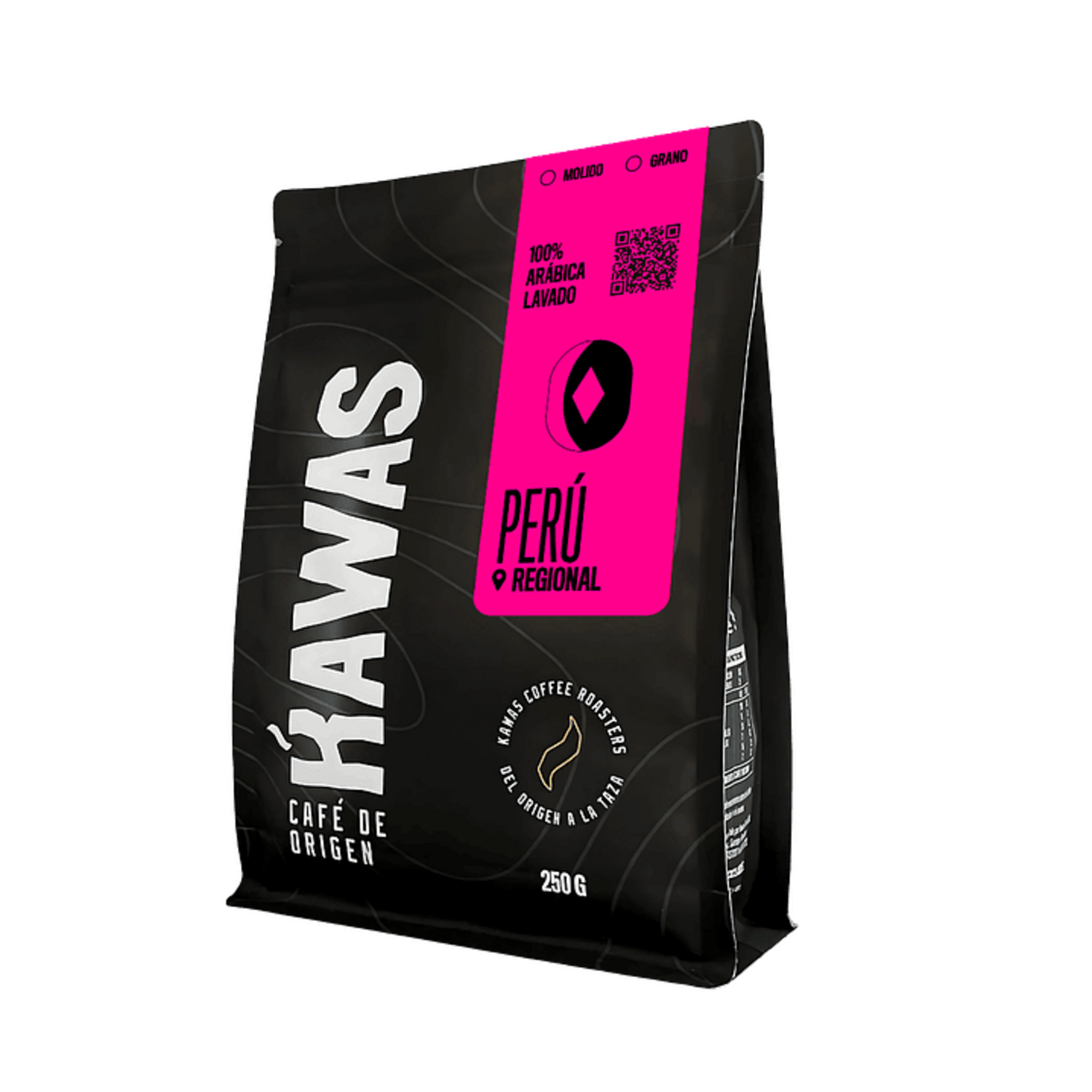 Cafe Molido Kawas Peru Pangoa Cafe de Origen 250g