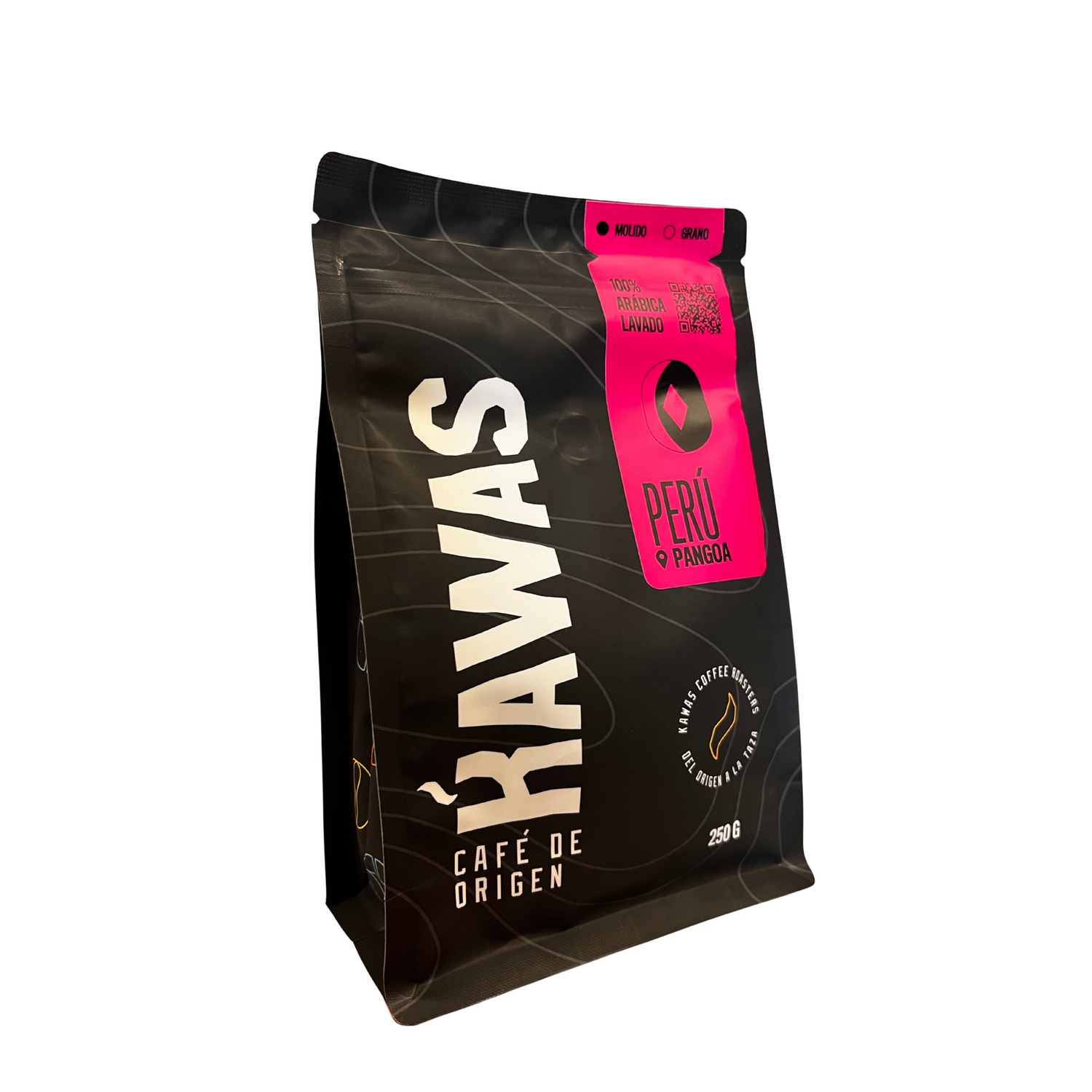 Cafe Molido Kawas Peru Pangoa Cafe de Origen 250g