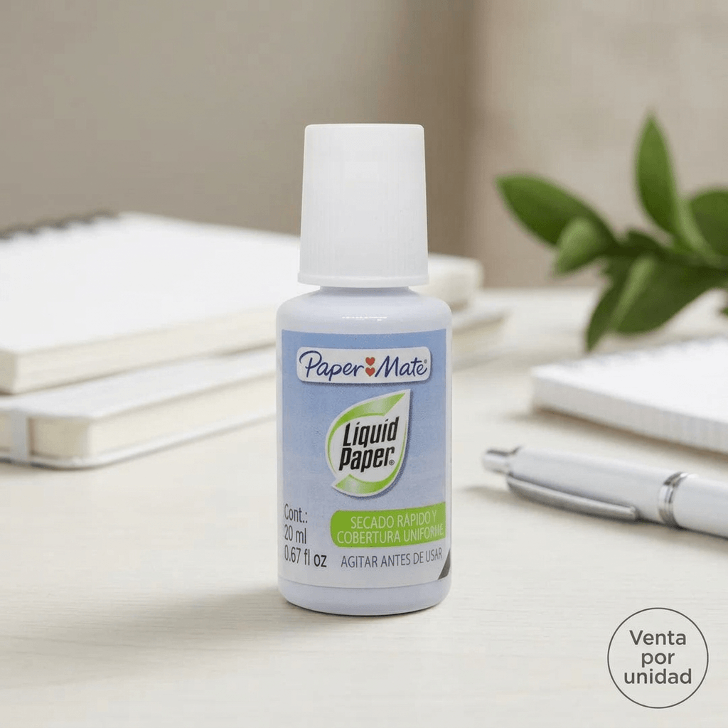 Liquid Paper Botella 20 ml Paper Mate Blanco Secado Rápido