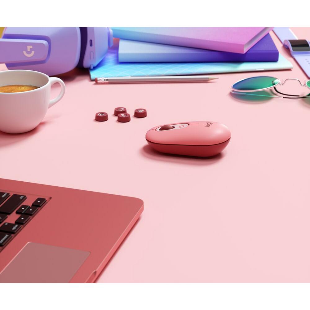 Mouse Inalambrico Logitech Pop Emoji Rojo