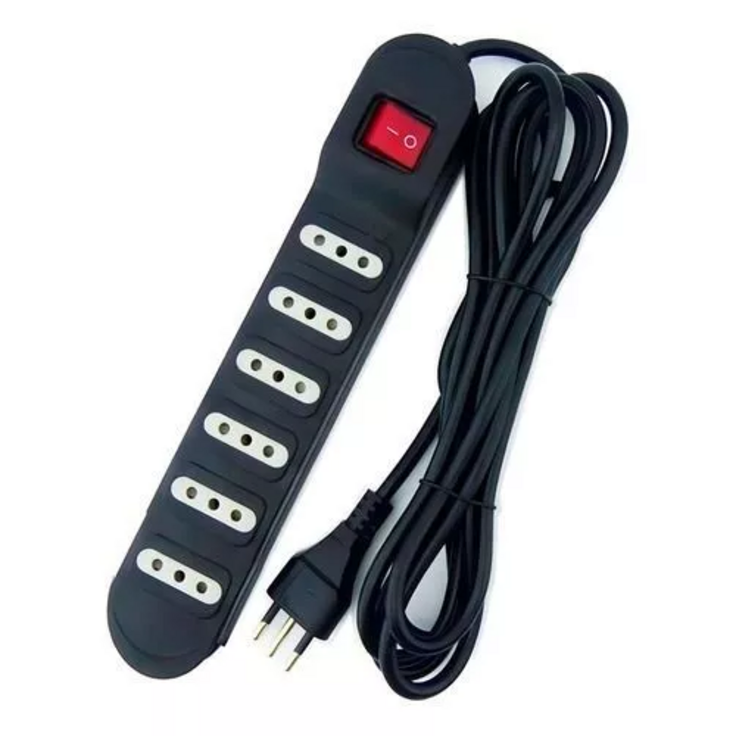 Alargador Zapatilla Macrotel Switch 3 Mt 6 Pos 10A Ng
