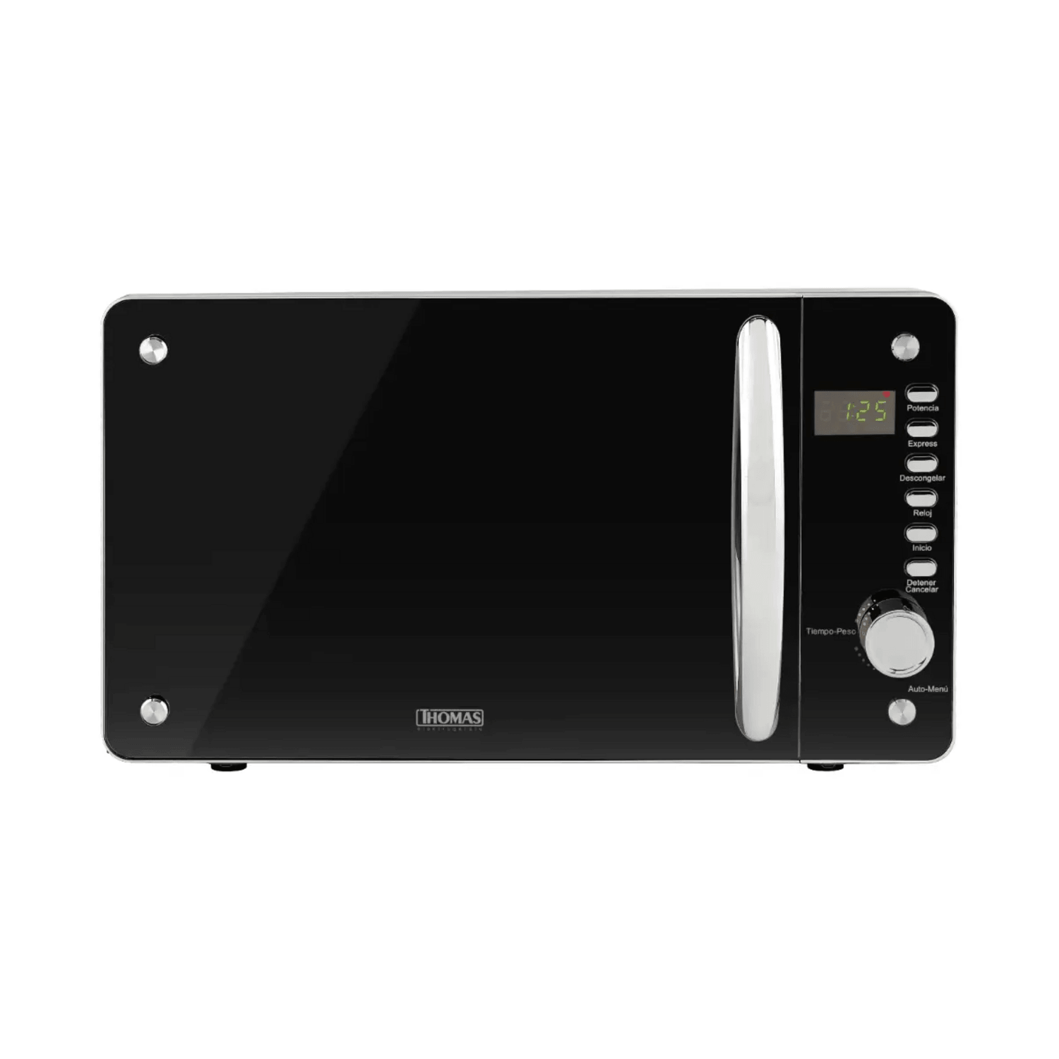 Microondas Thomas Digital Compacto 20 Litros 800W TH20DM en diseño elegante y moderno, ideal para cocinas eficientes.