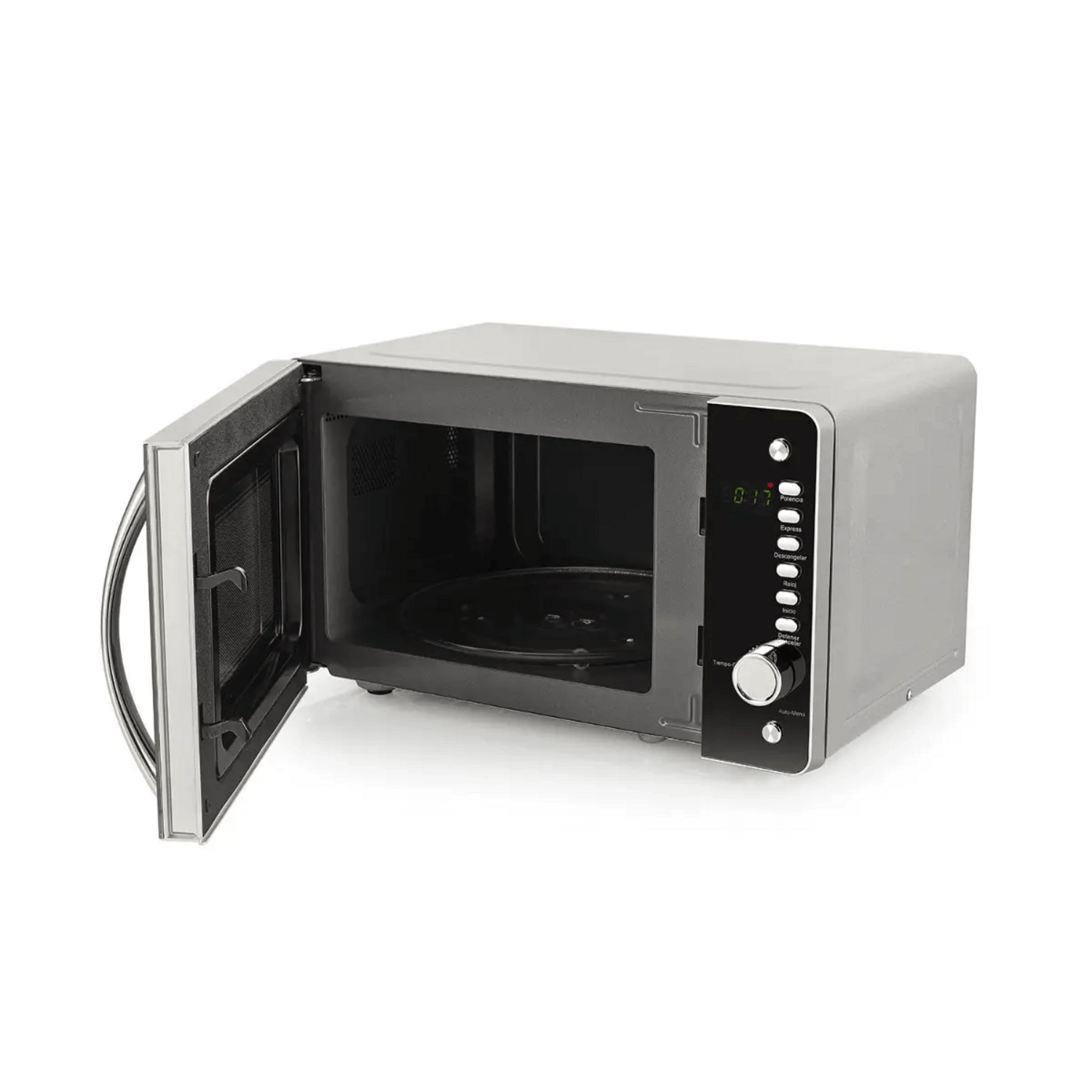 Microondas Thomas Digital Compacto 20 Litros 800W TH20DM con diseño elegante y funciones digitales.