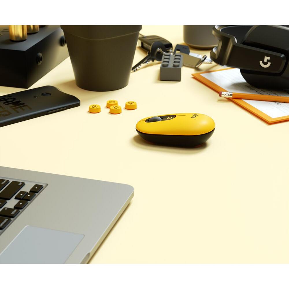 Mouse Inalambrico Logitech Pop Emoji Amarillo 097855173164 by Logitech | New Horizons