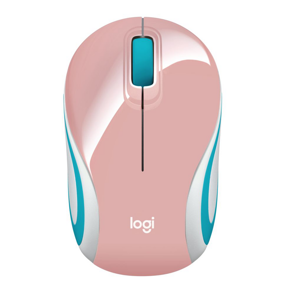 Mouse Mini Logitech M187 Rosado 097855139290 Mouse by Logitech | New Horizons