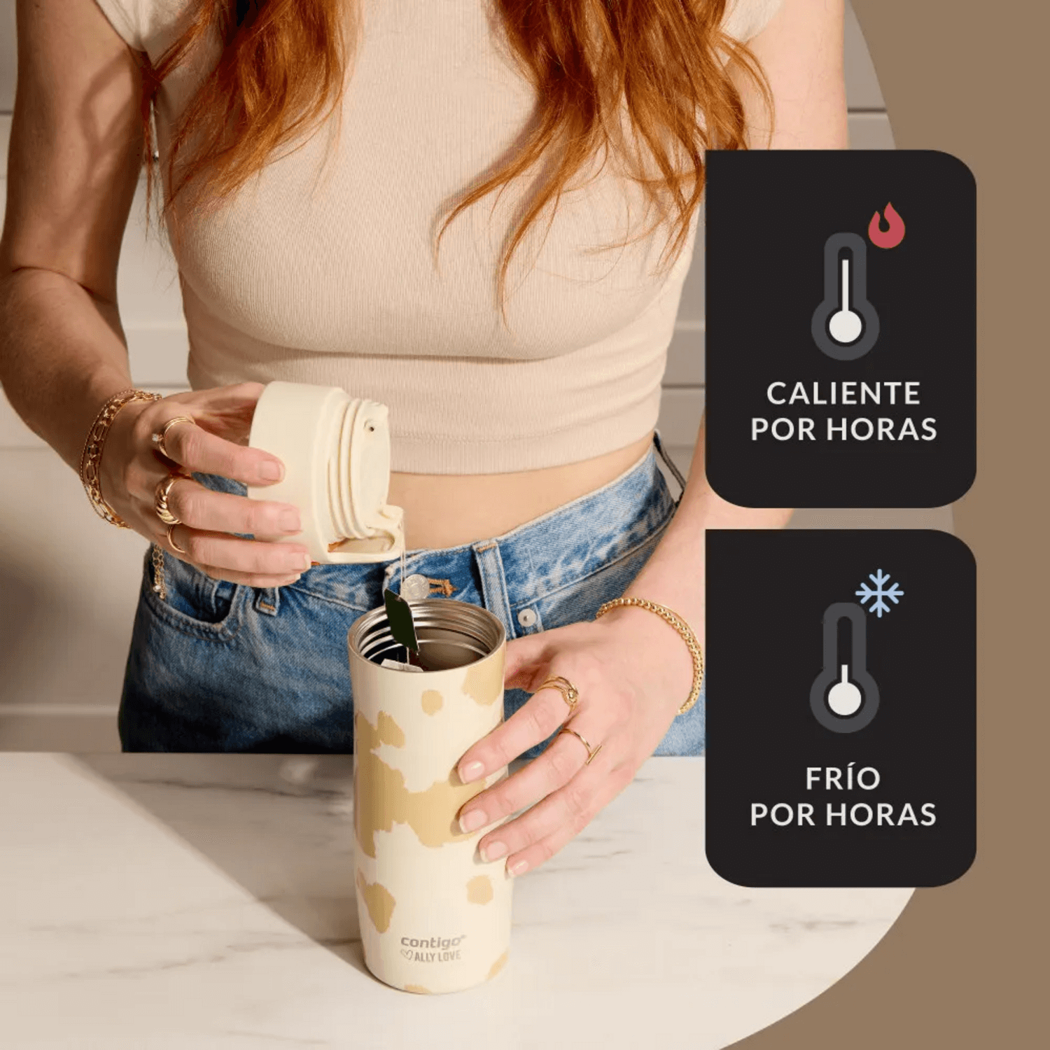 Vaso Mug Térmico Contigo West Loop 3.0 Ally Love 473 ml Bl