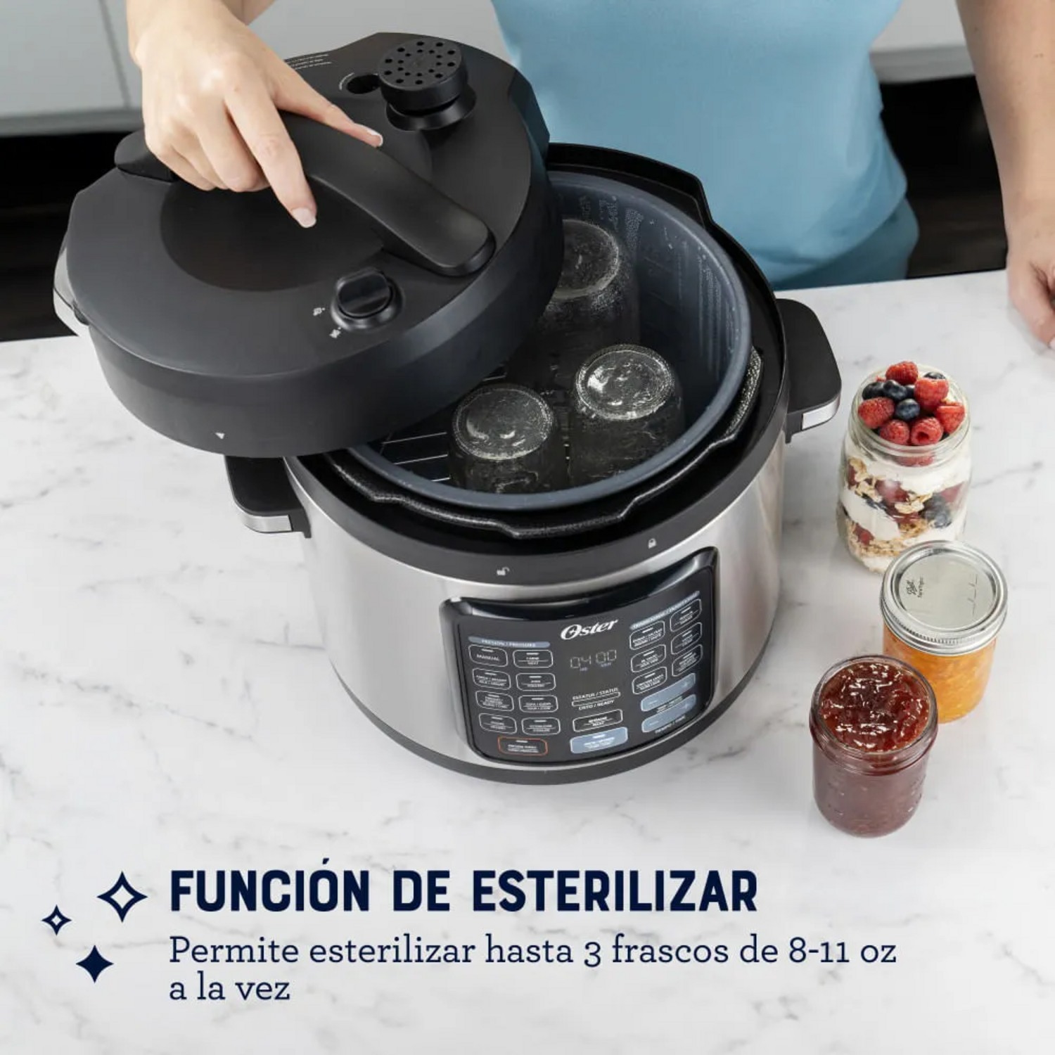 Multiolla Oster Turbo 5.7 L 14 Funciones DiamondForce Gris