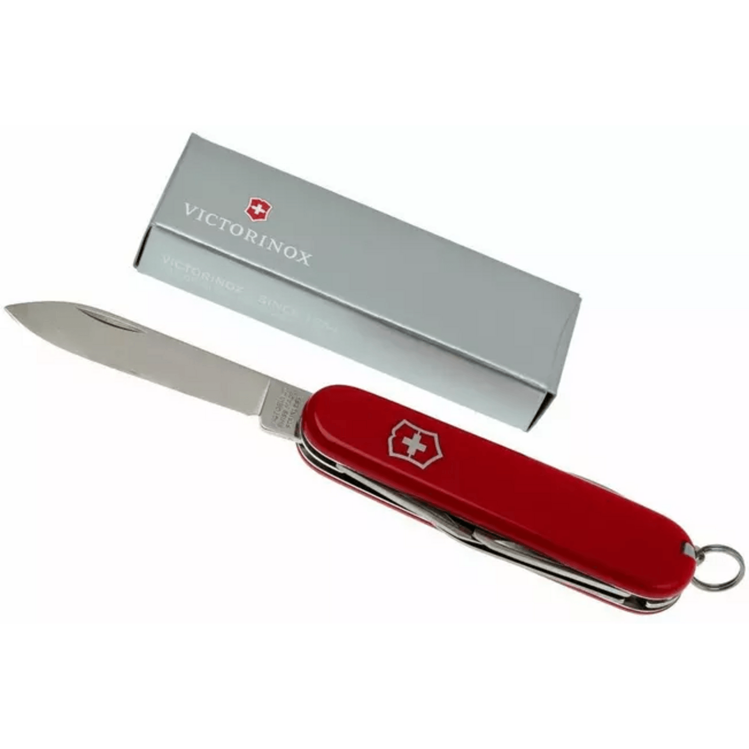 Navaja Cortapluma Victorinox Sportsman 84mm 13 Func Roja con caja de presentación.