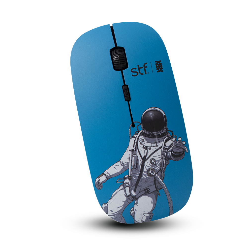 Pack 3 En 1 STF Mouse Audifono Mouse Pad Astronauta 7503035216147 Kit Accesorios by Coolcapital | New Horizons