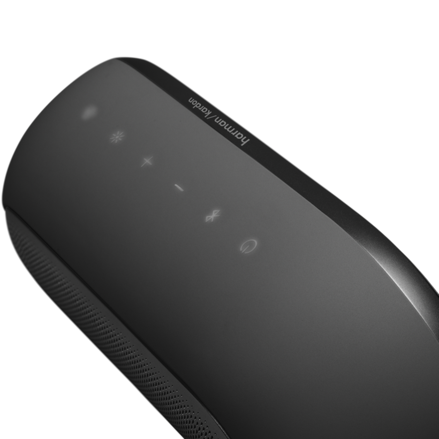 Vista superior del Parlante Bluetooth Harman Kardon Luna 2 IP67 12h 40W RMS con controles y diseño elegante.