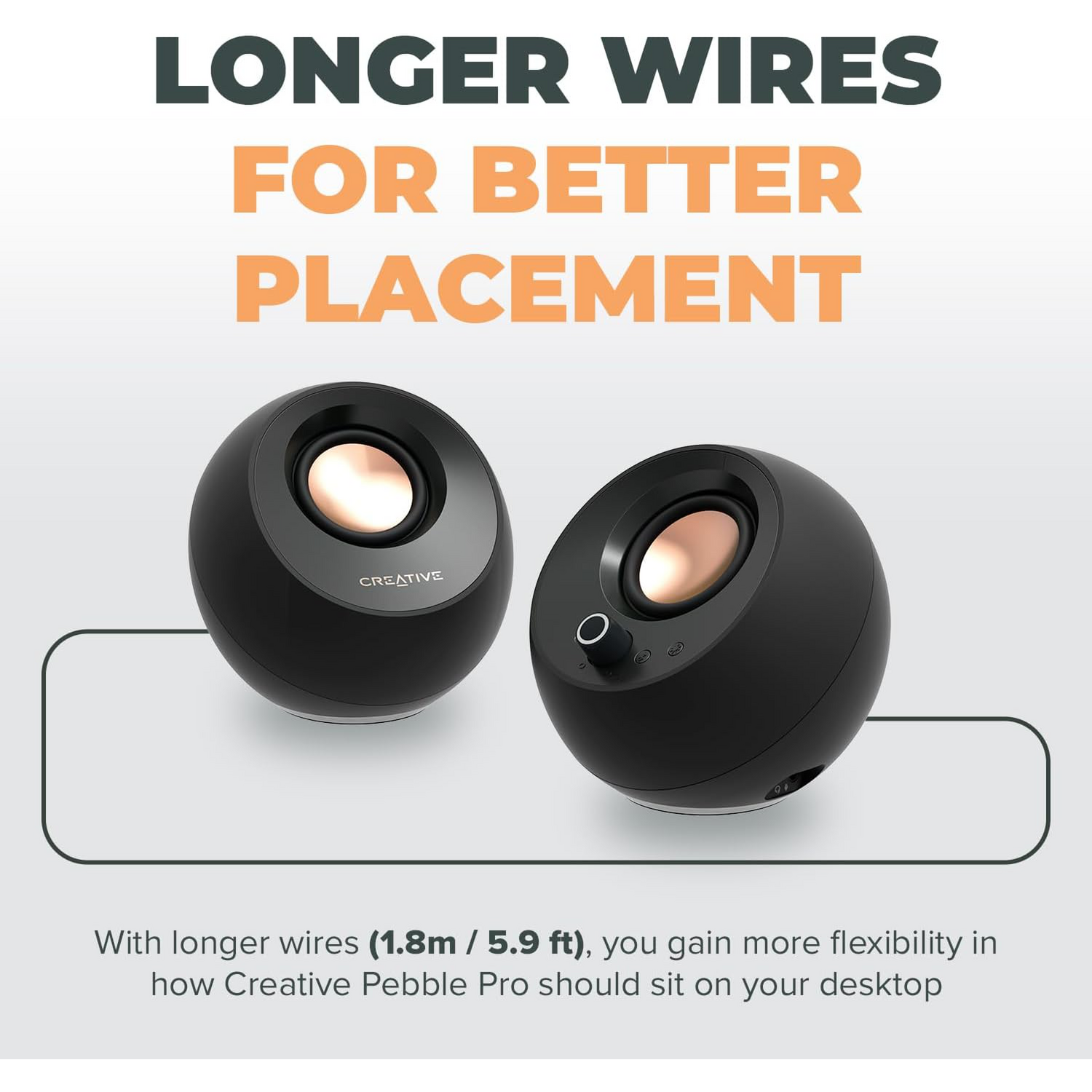 Parlantes Altavoces Creative Pebble Pro Negro