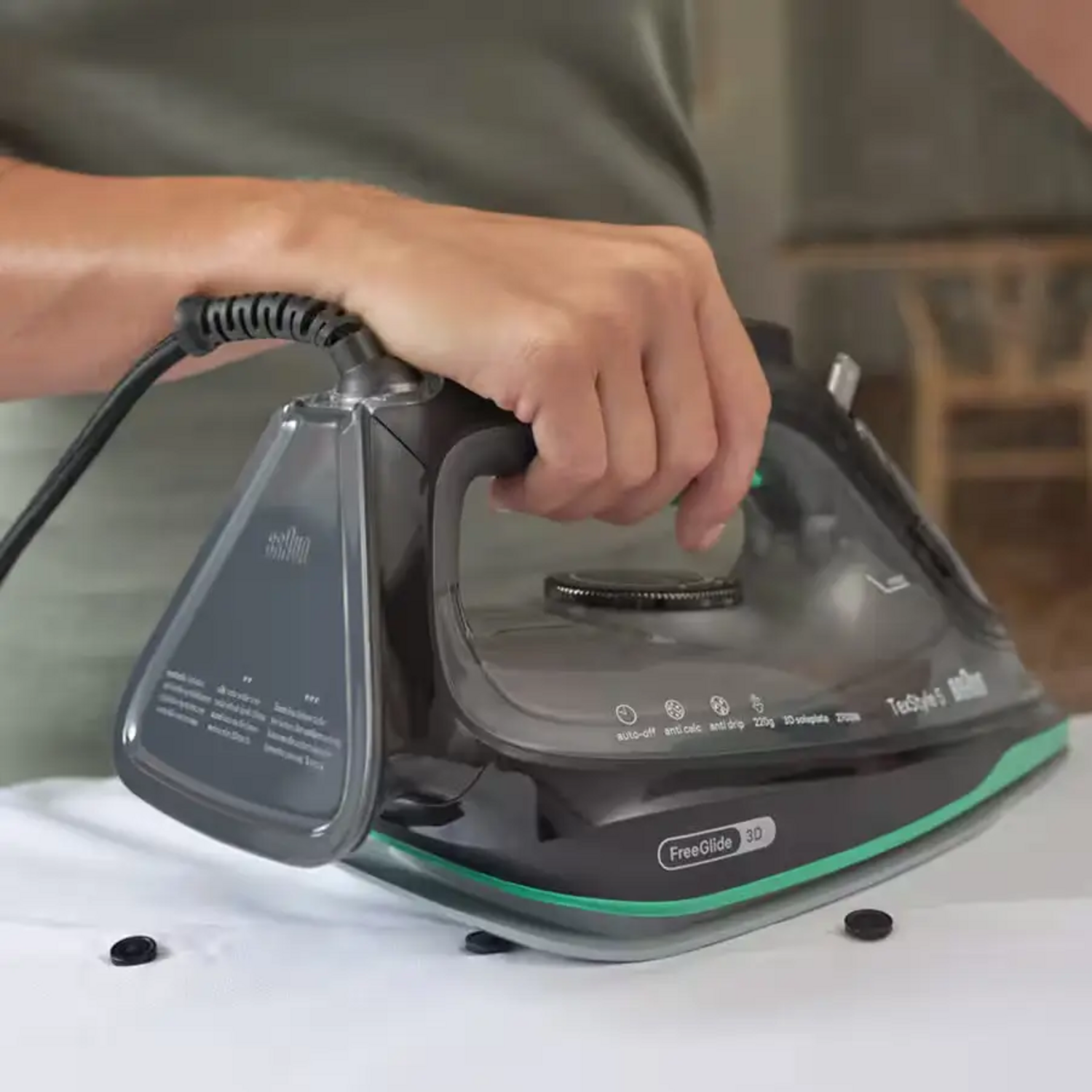 Plancha A Vapor Braun TexStyle 5 2700W SuperCeramic Verde