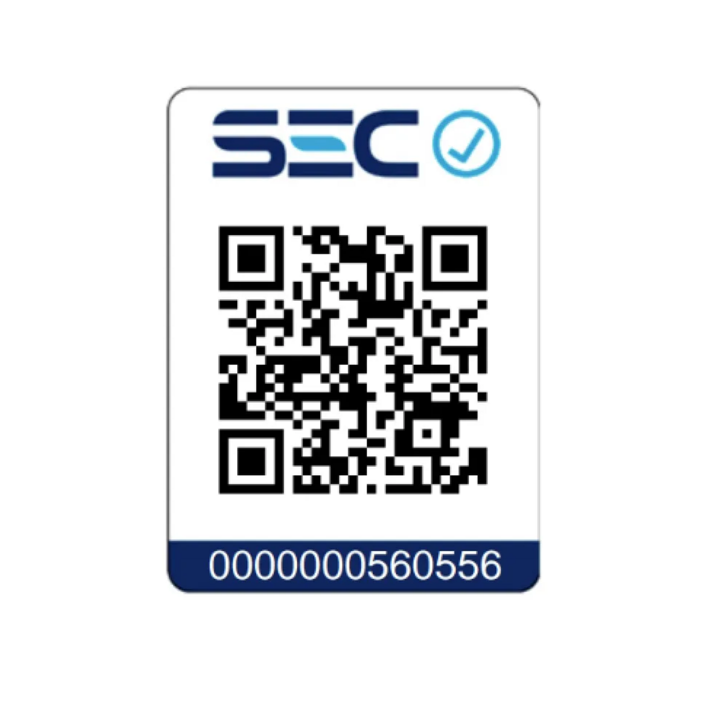 Código QR de verificación SEC con número 0000000560556.