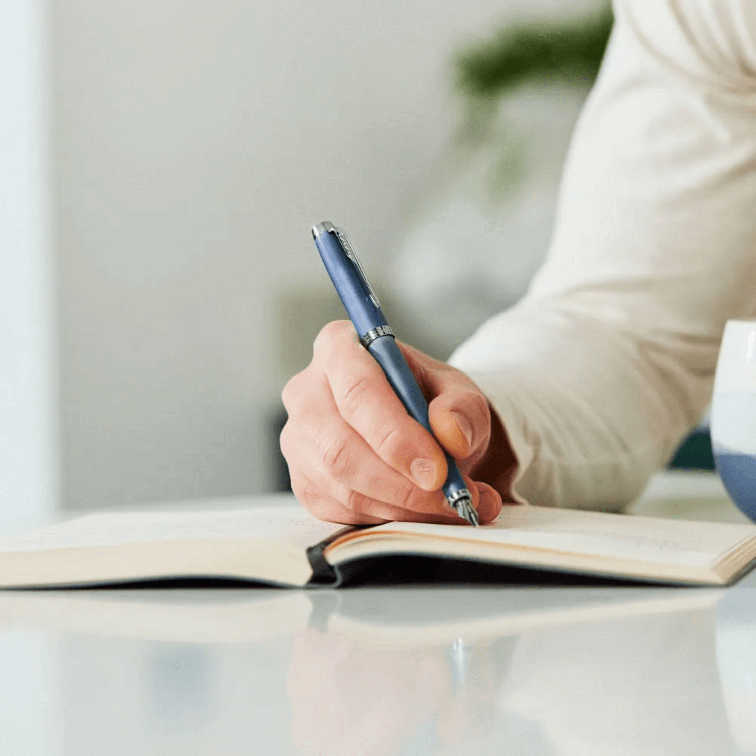 Pluma Parker IM Writing Rituals Azul Med Tinta Azul