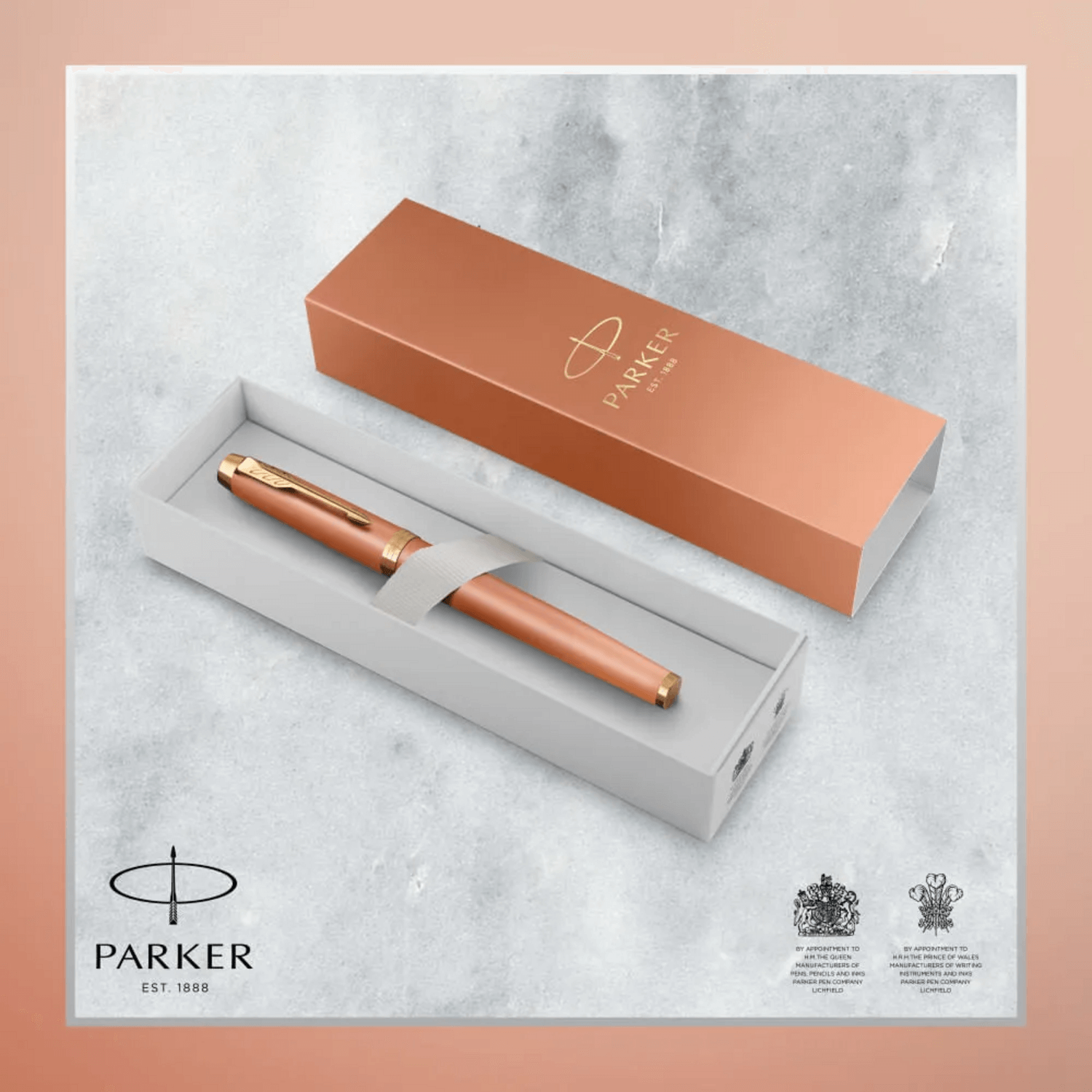 Pluma Parker IM Writing Rituals Naranja Med Tinta Azul