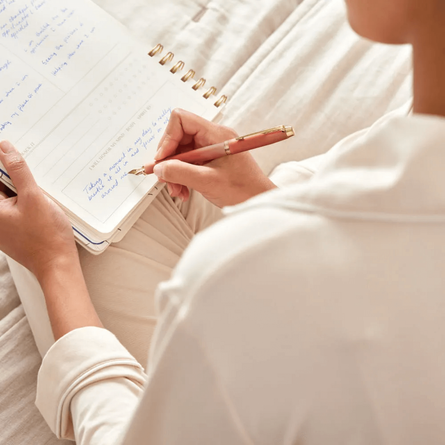 Pluma Parker IM Writing Rituals Naranja Med Tinta Azul