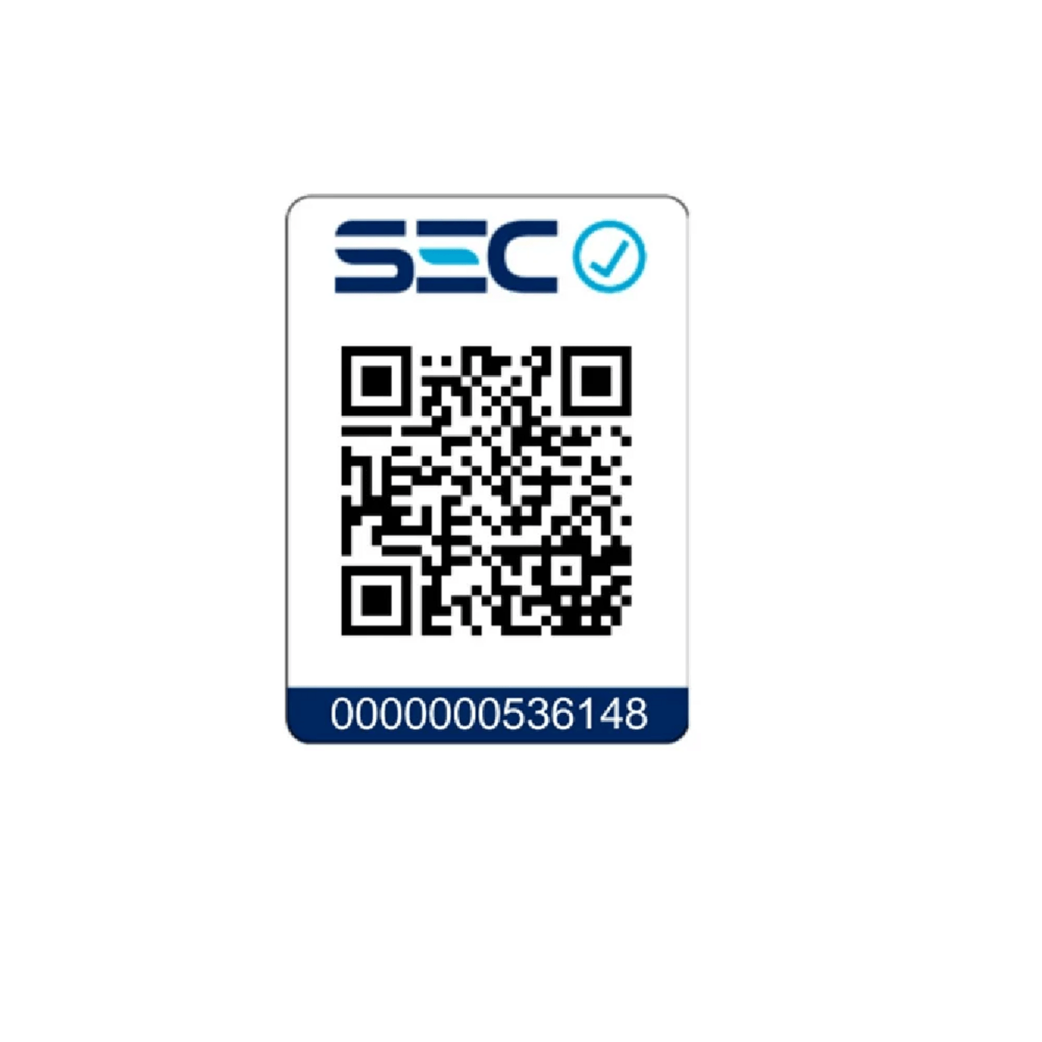 Código QR de la SEC con el número 0000000536148 para verificación.