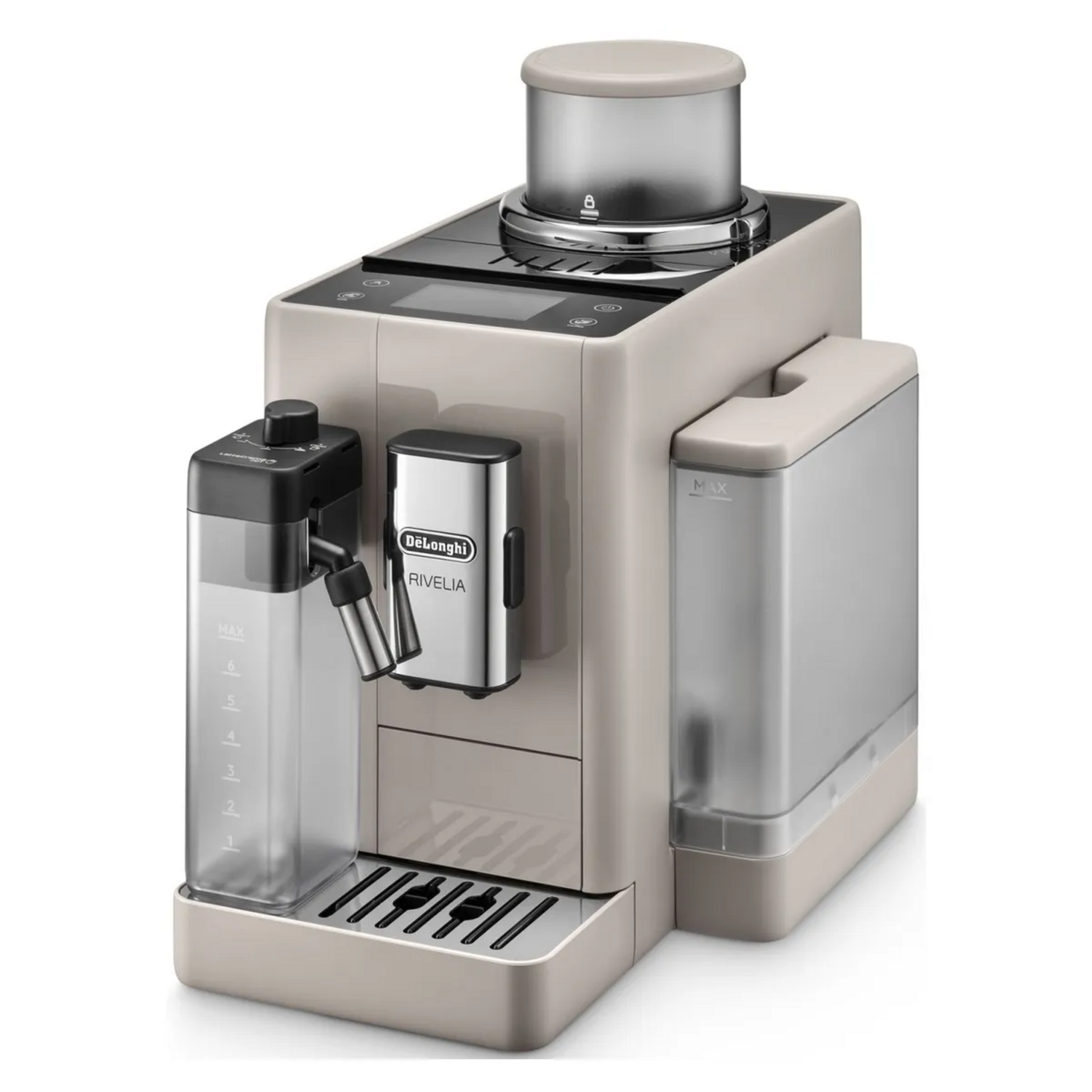 Cafetera DeLonghi Rivelia Superautomática Café 250g Beige
