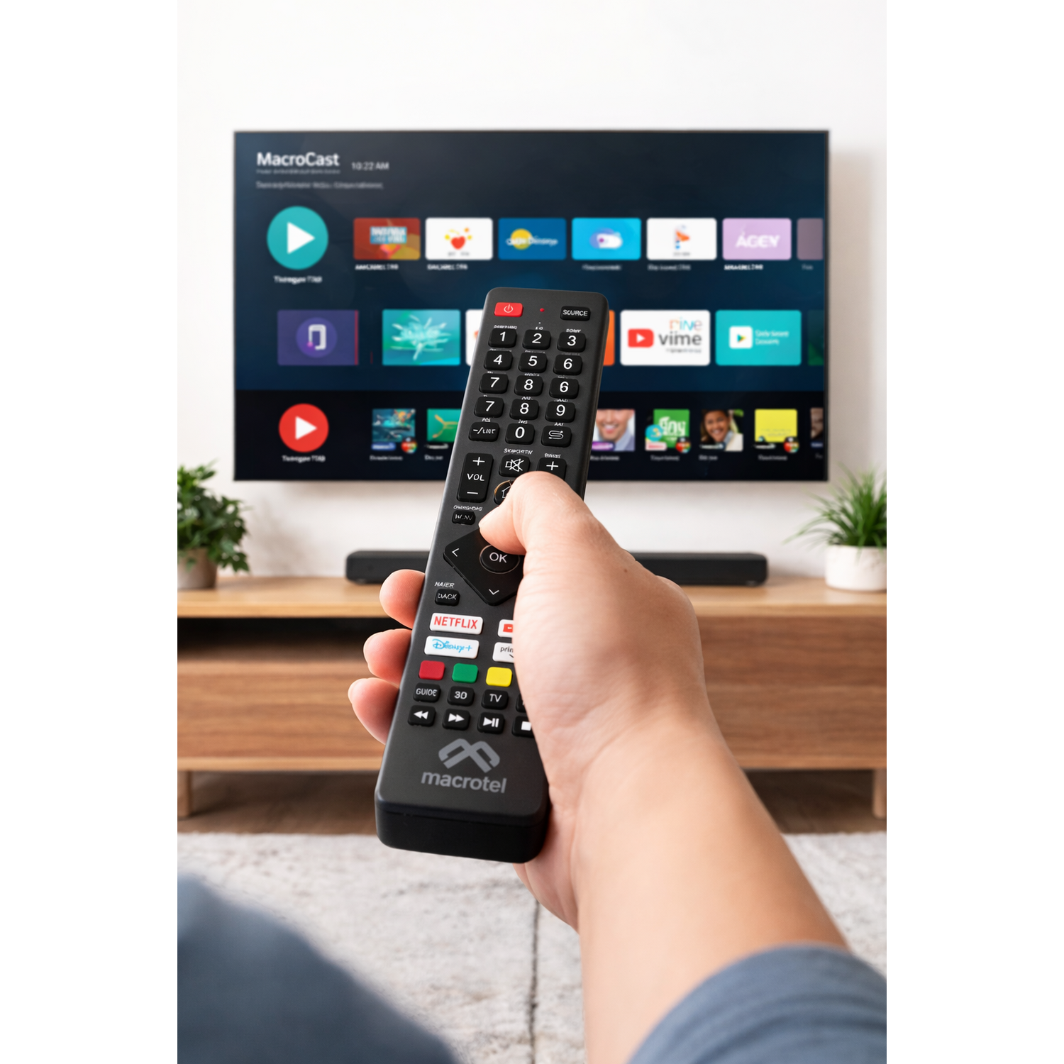Control Remoto Universal TV Macrotel Automático
