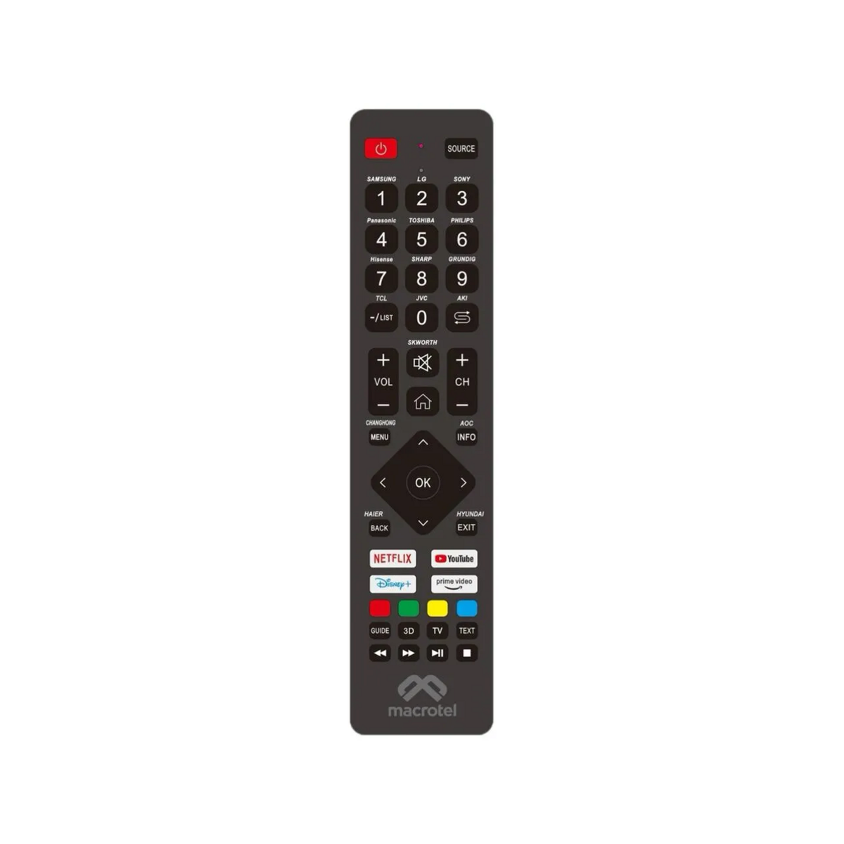Control Remoto Universal TV Macrotel Automático
