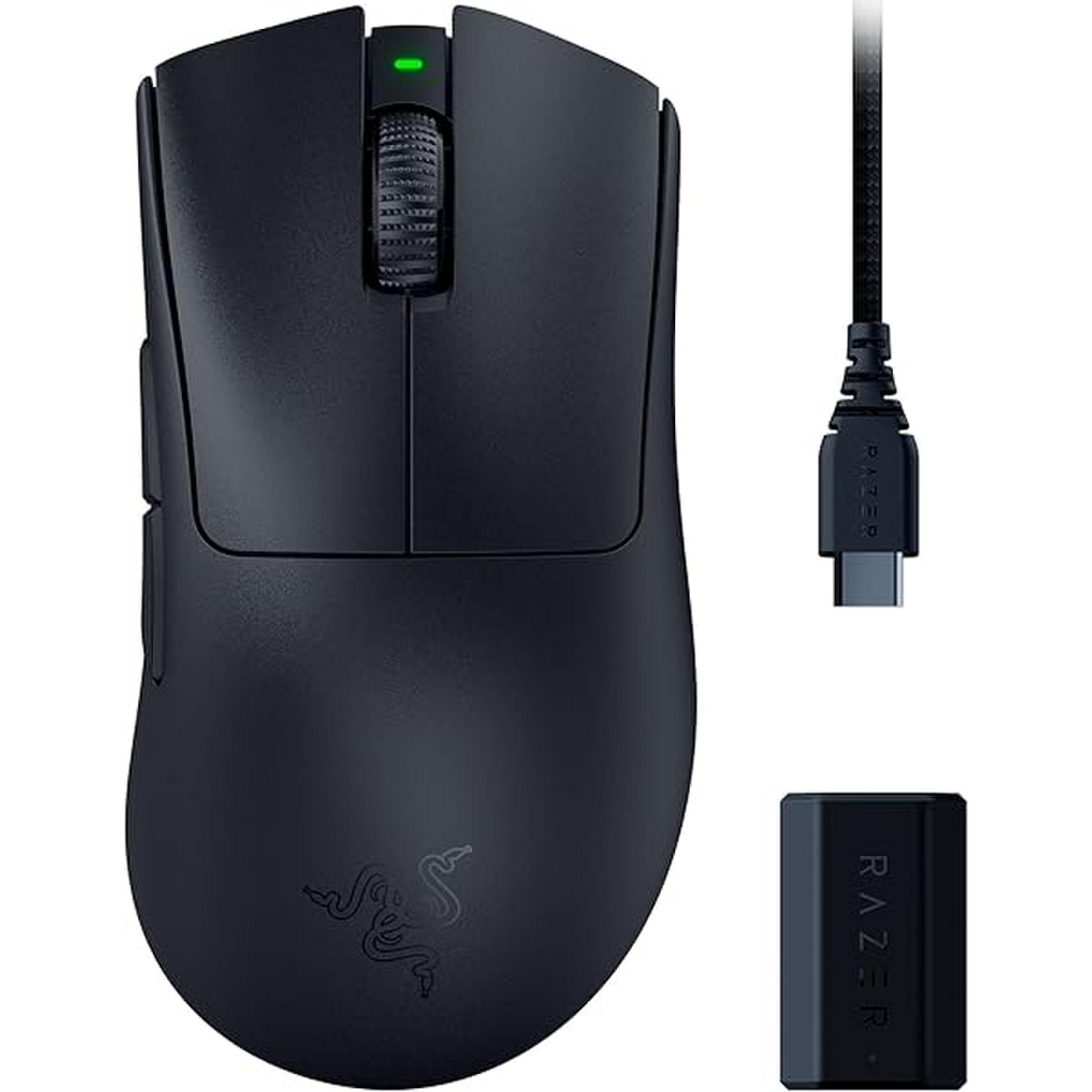 Mouse Razer Deathadder V3 Pro + Hyperpolling Dongle Negro