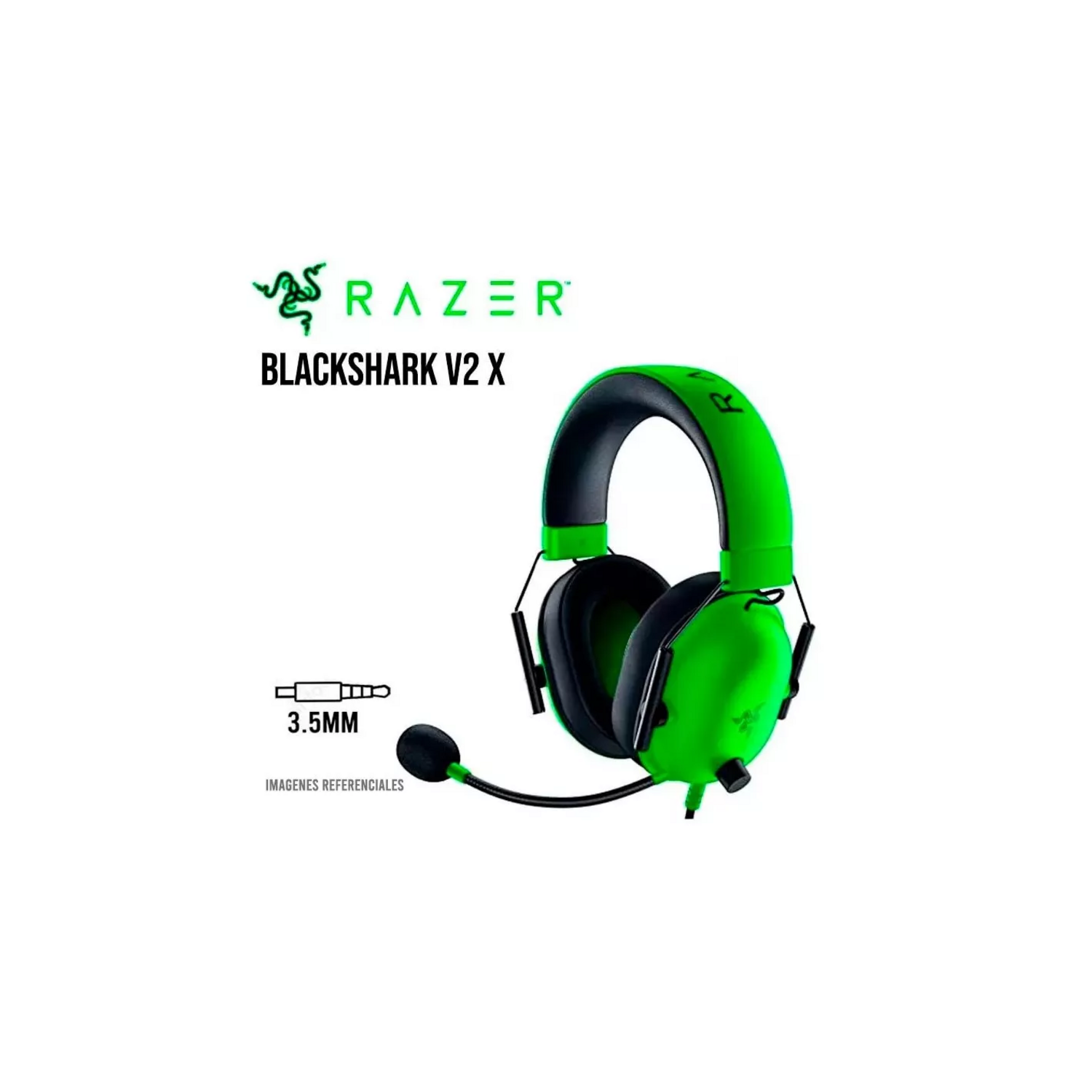 Audifono Gamer Razer Blackshark V2 X Verde 3,5 mm Mic Hyper