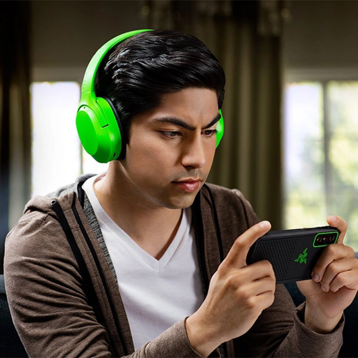 Audifono Razer Opus X Green Verde Anc Bluetooth 5.0 30 Hrs