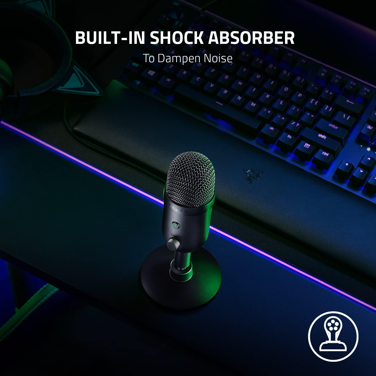 Microfono Razer Seiren V2 X Supercardioide USB Stream Negro