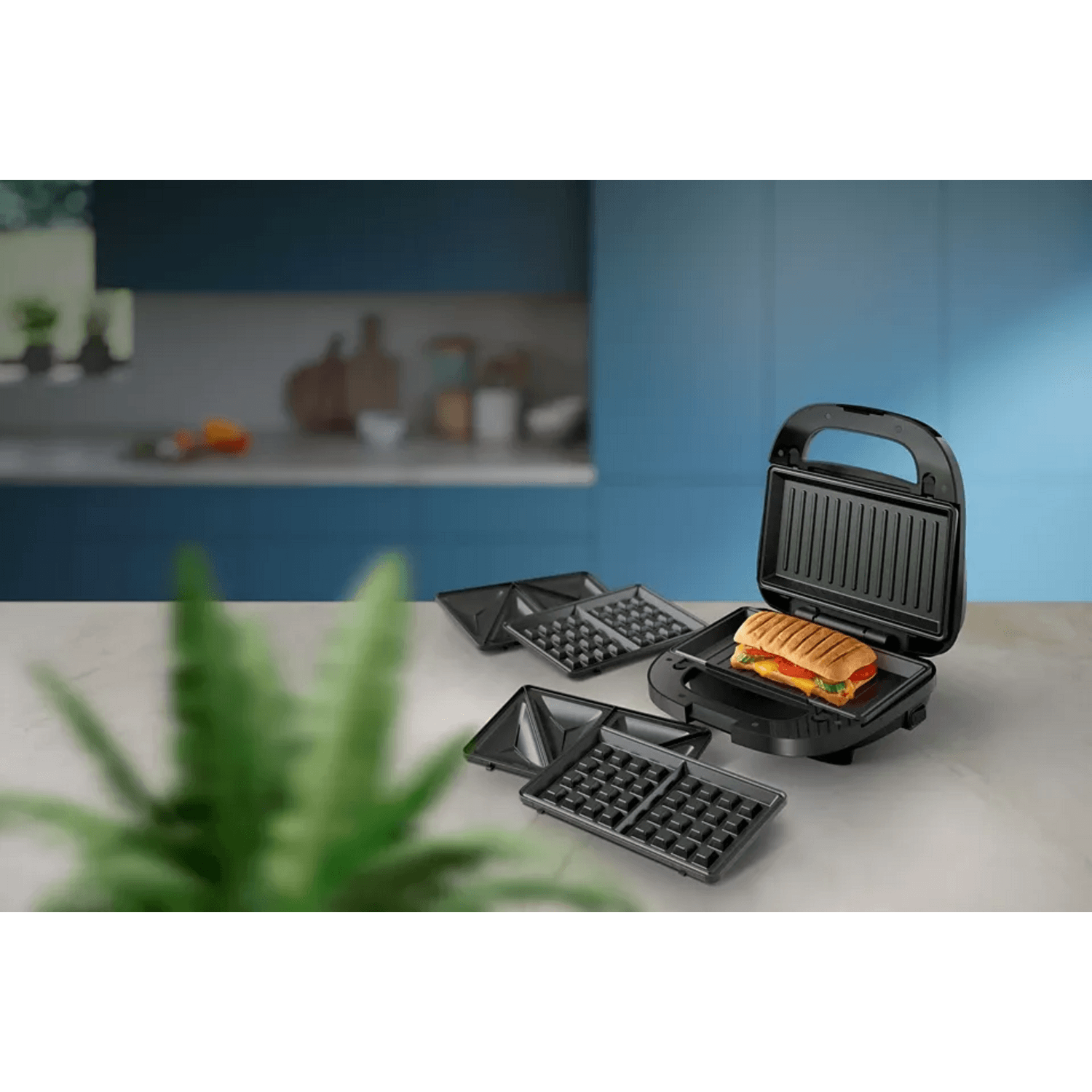 Sandwichera Waflera Philips HD2350 Placas Intercambiables