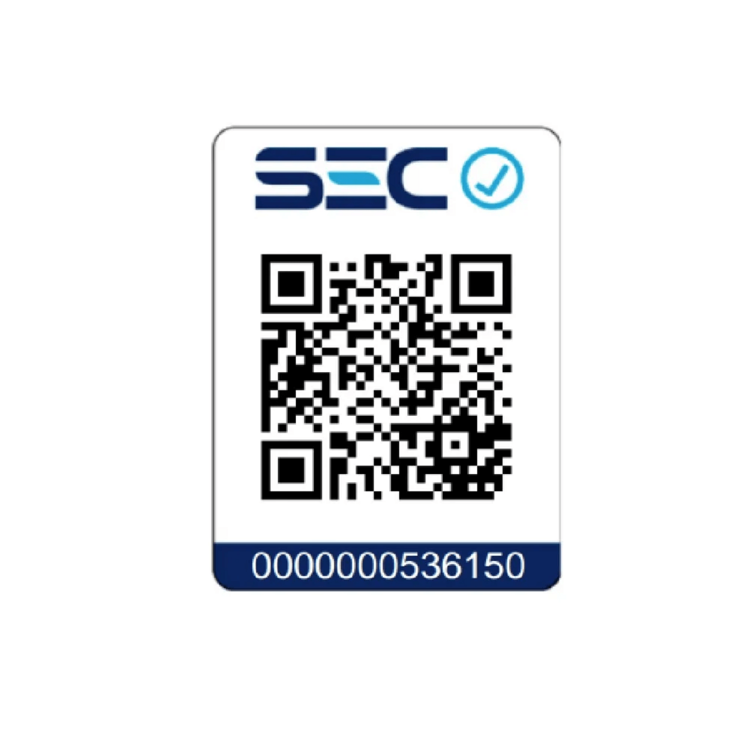 Código QR de verificación de SEC con número 0000000536150.