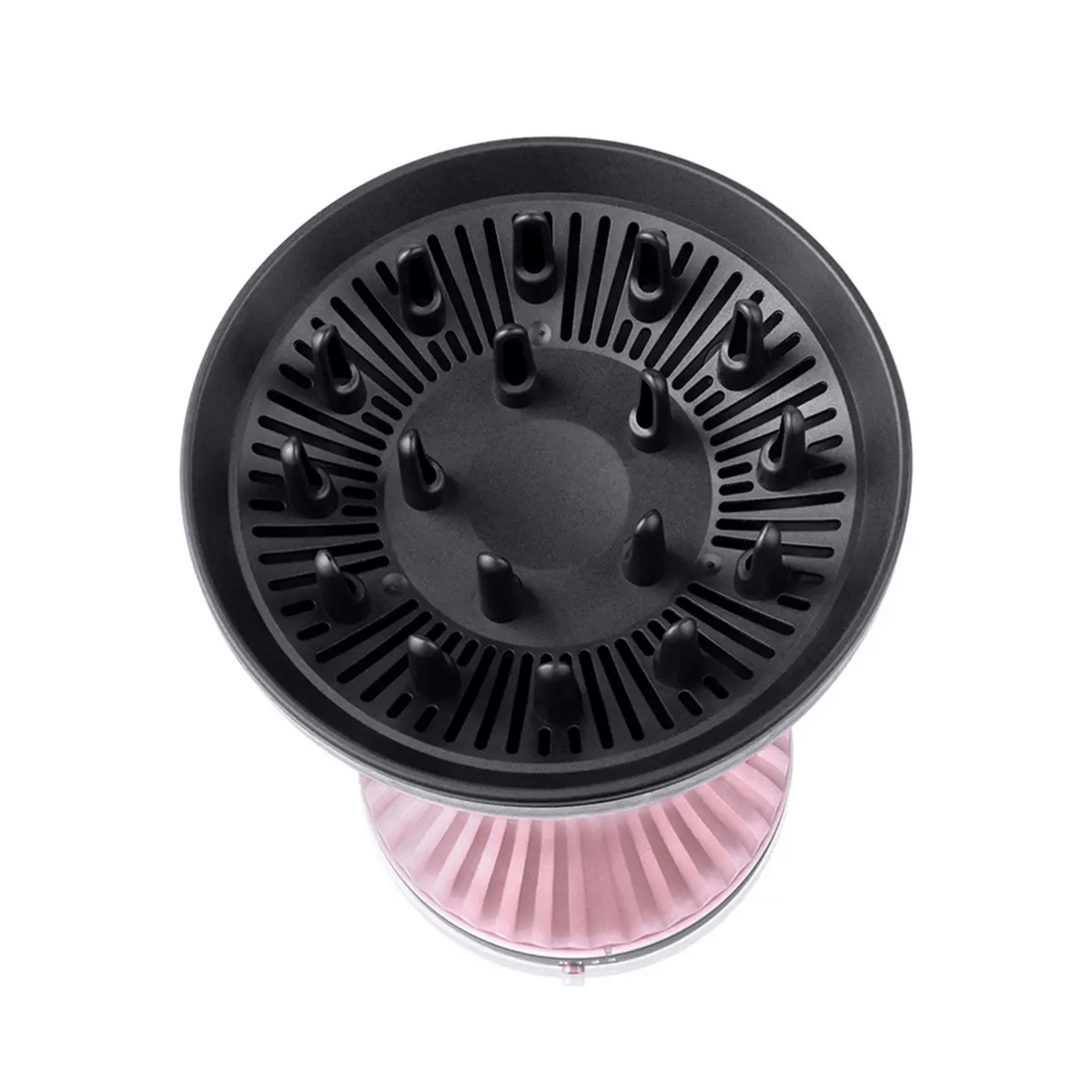 Secador Curly Blower Siegen SG-3180 Difusor XL Antifrizz con diseño de difusor negro y 17 dedos para rizos.