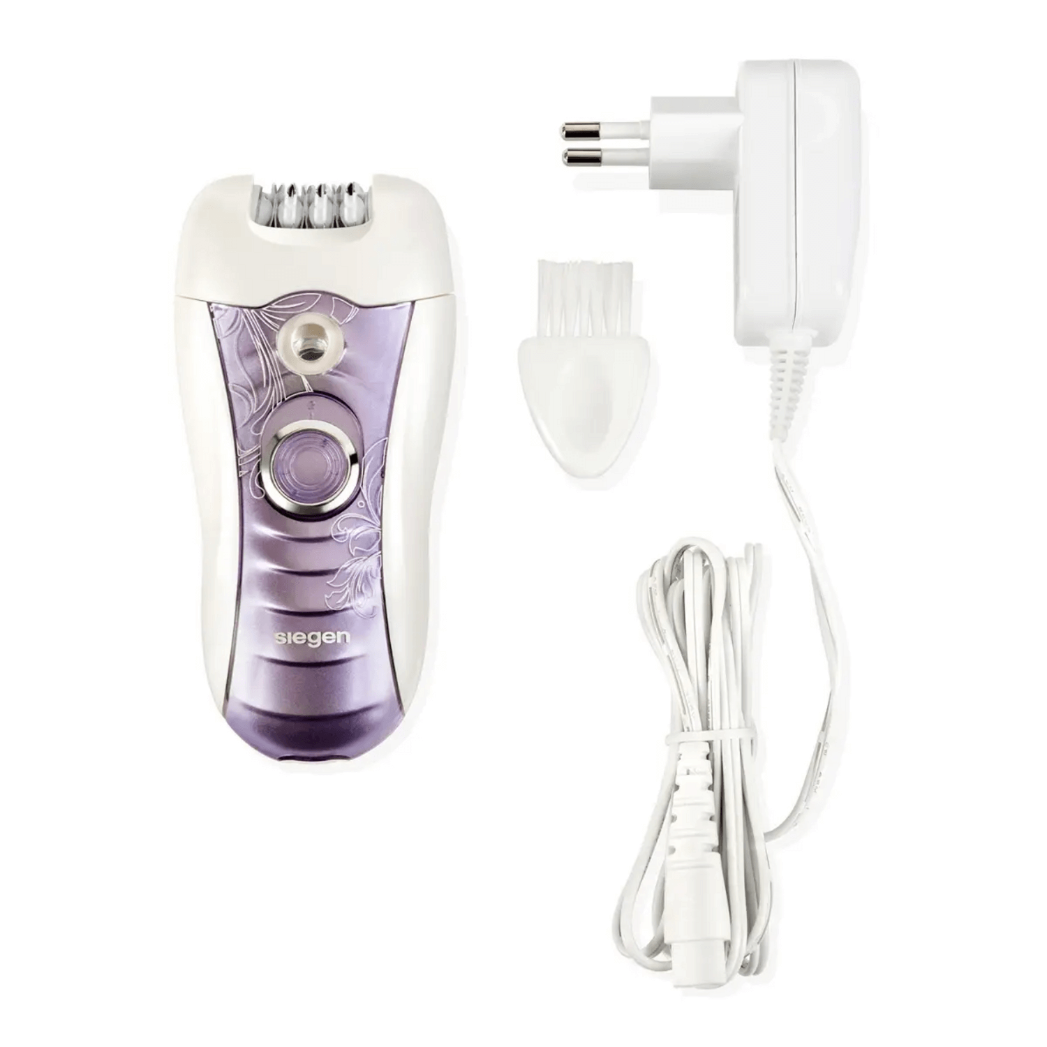 Depiladora Siegen SG-9003 Recargable 18 Pinzas Todo Cuerpo con cargador y cepillo de limpieza.