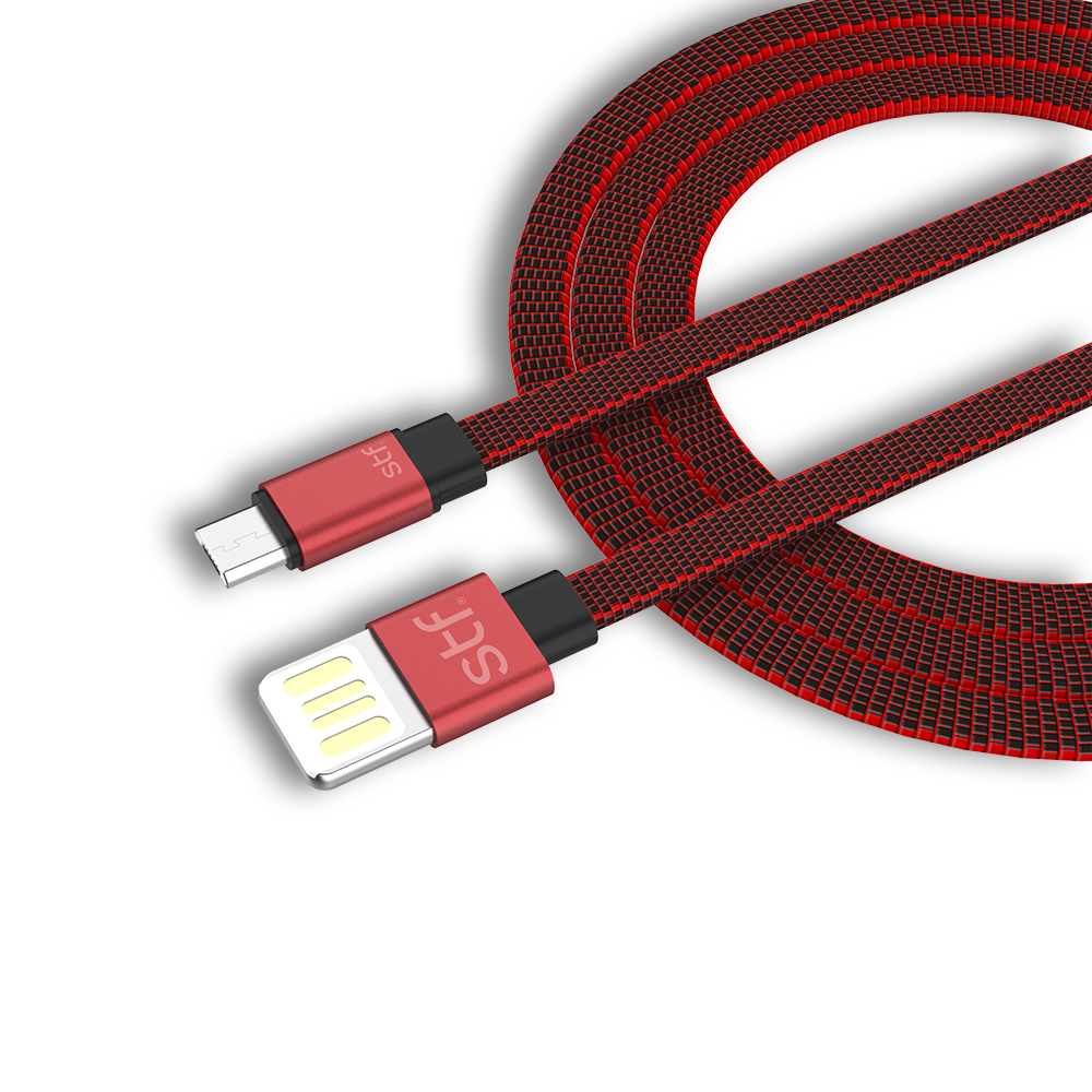 Cable USB a Micro USB Carga Utra Rapida STF 1M Rojo
