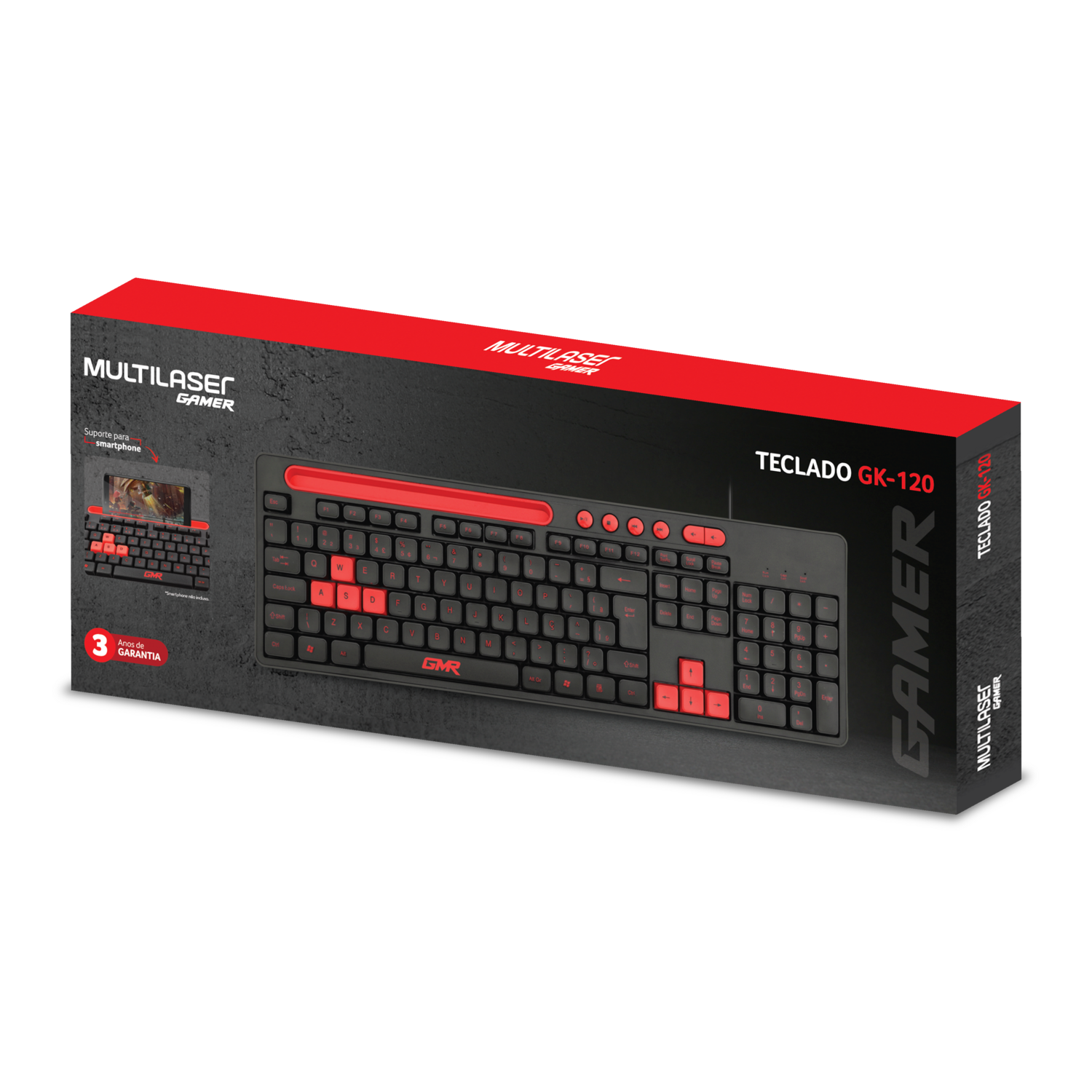 Teclado Gamer Multilaser con Soporte Para Telefono TC504 7908414459038 Teclado by Multilaser | New Horizons