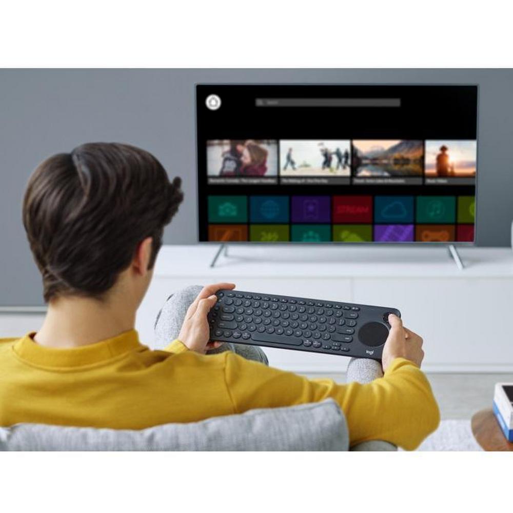 Teclado Logitech Smart TV K600 Negro