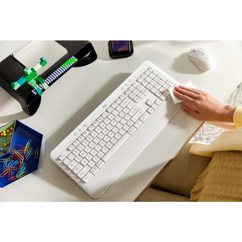 Teclado Logitech K650 Inalambrico Blanco Español 097855179548 Teclado by Logitech | New Horizons