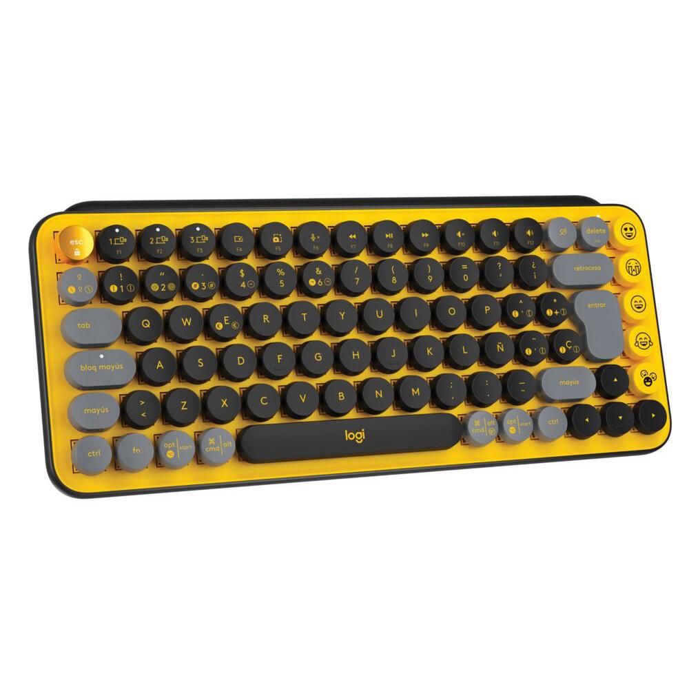 Teclado Logitech Pop Keys Amarillo Blast 097855171931 Teclado by Logitech | New Horizons