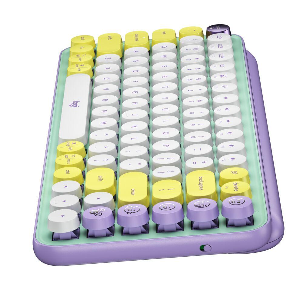 Teclado Logitech Pop Keys Lila Daydream 097855171979 Teclado by Logitech | New Horizons