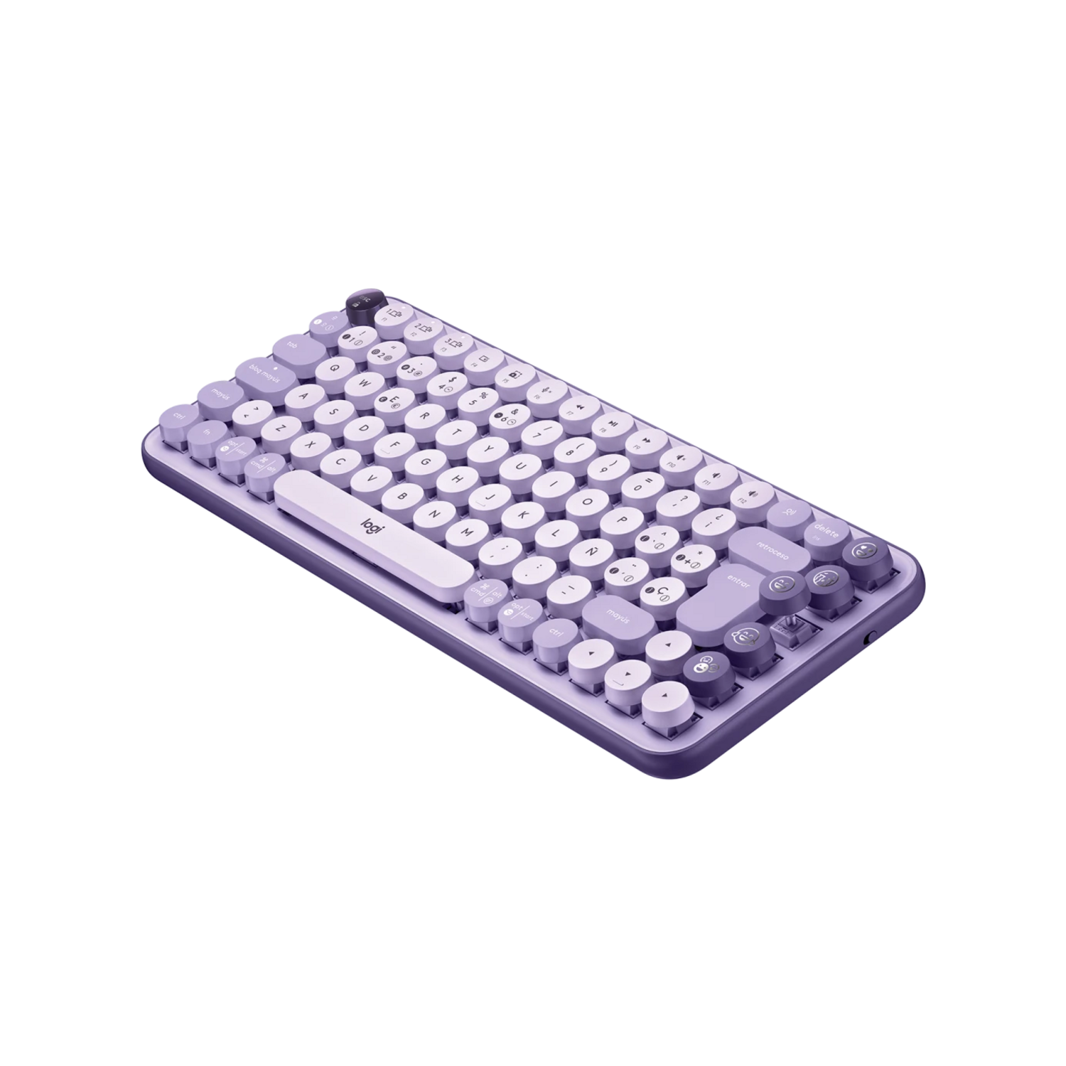 Teclado Mecanico Logitech Pop Keys Cosmos Lila con Emojis 097855183958 by Logitech | New Horizons