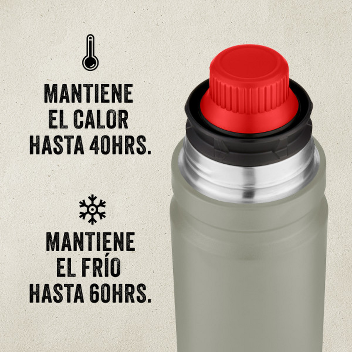 Termo Coleman Matero Verde 700 ml Calor 40h Frío 60h BPA