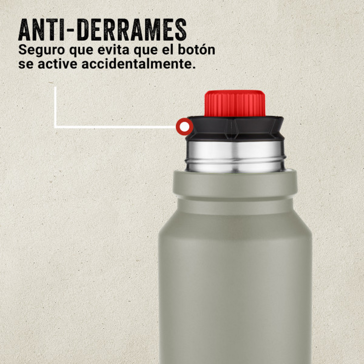 Termo Coleman Matero Verde 700 ml Calor 40h Frío 60h BPA