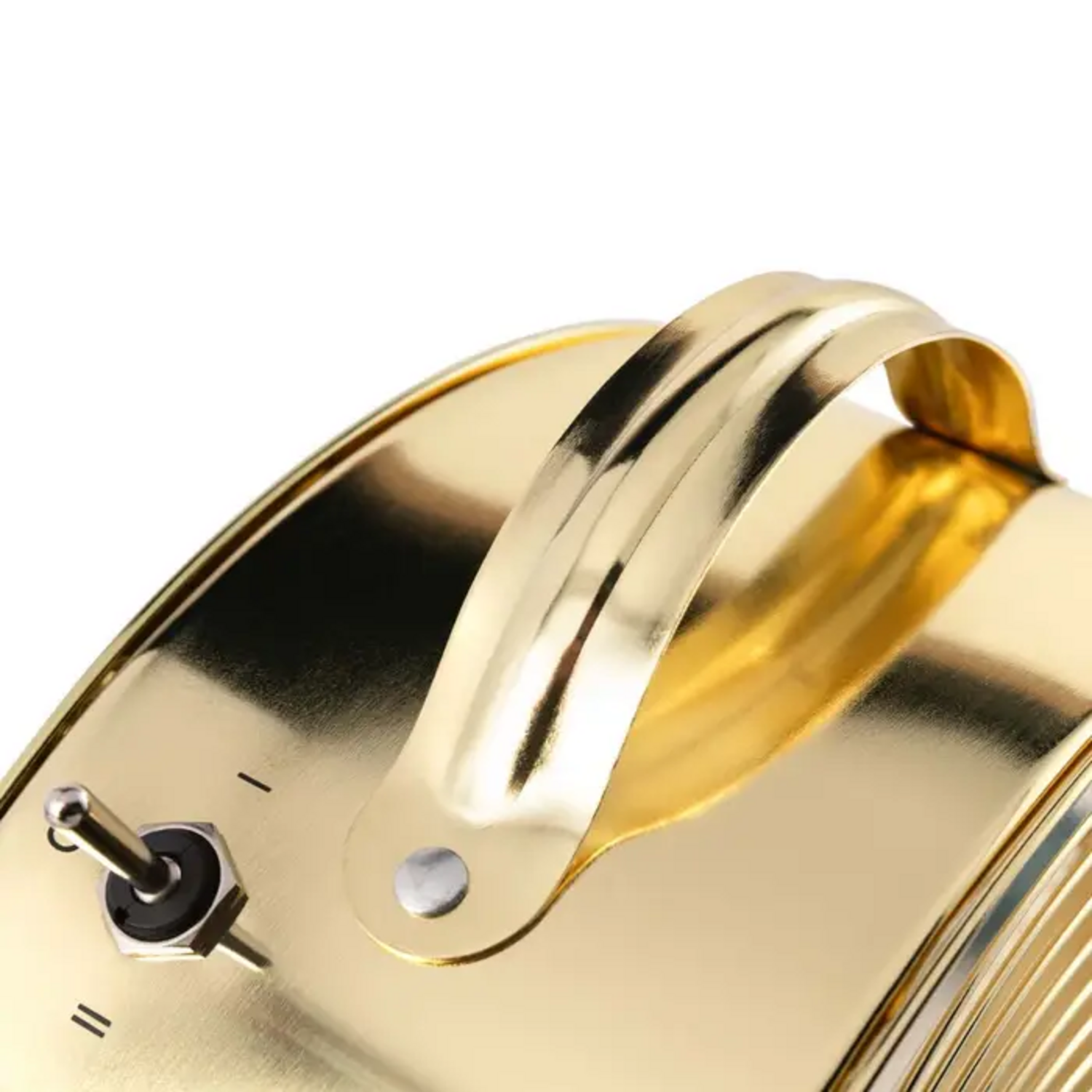 Ventilador Thomas 20 Cm Dorado Vintage 25W Bajo Consumo