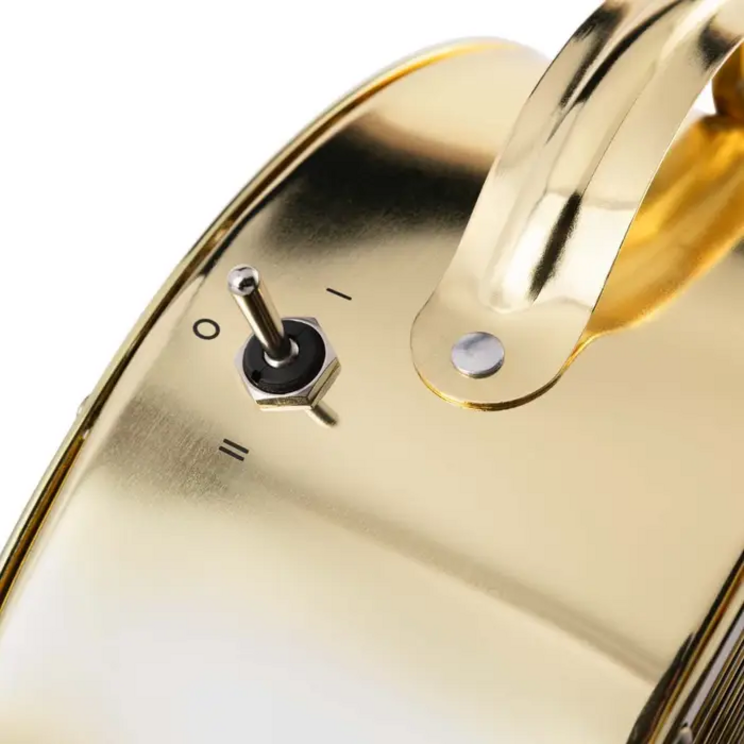 Ventilador Thomas 20 Cm Dorado Vintage 25W Bajo Consumo