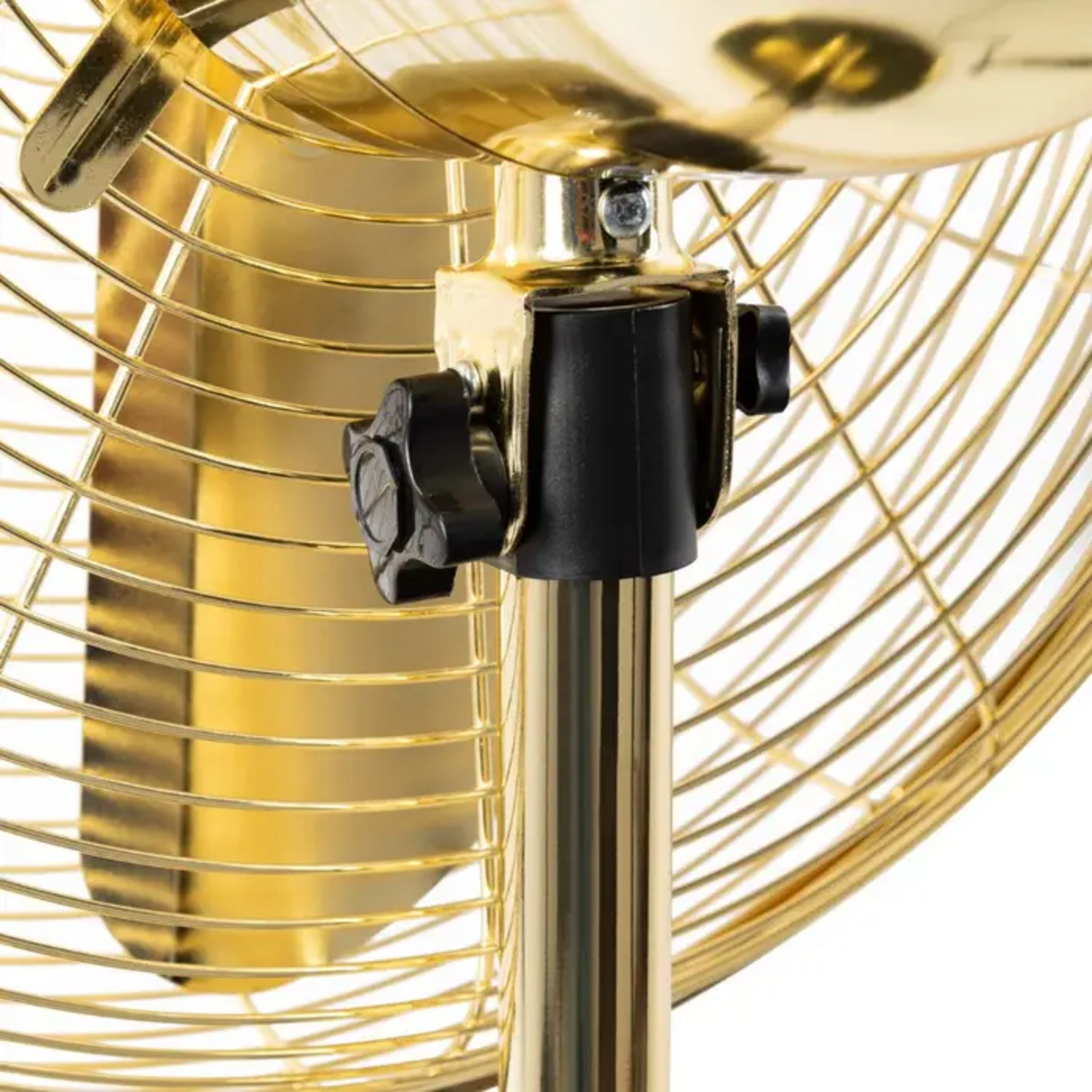 Ventilador De Pie Thomas TH-16DP Dorado Oscilante 50W 145 cm